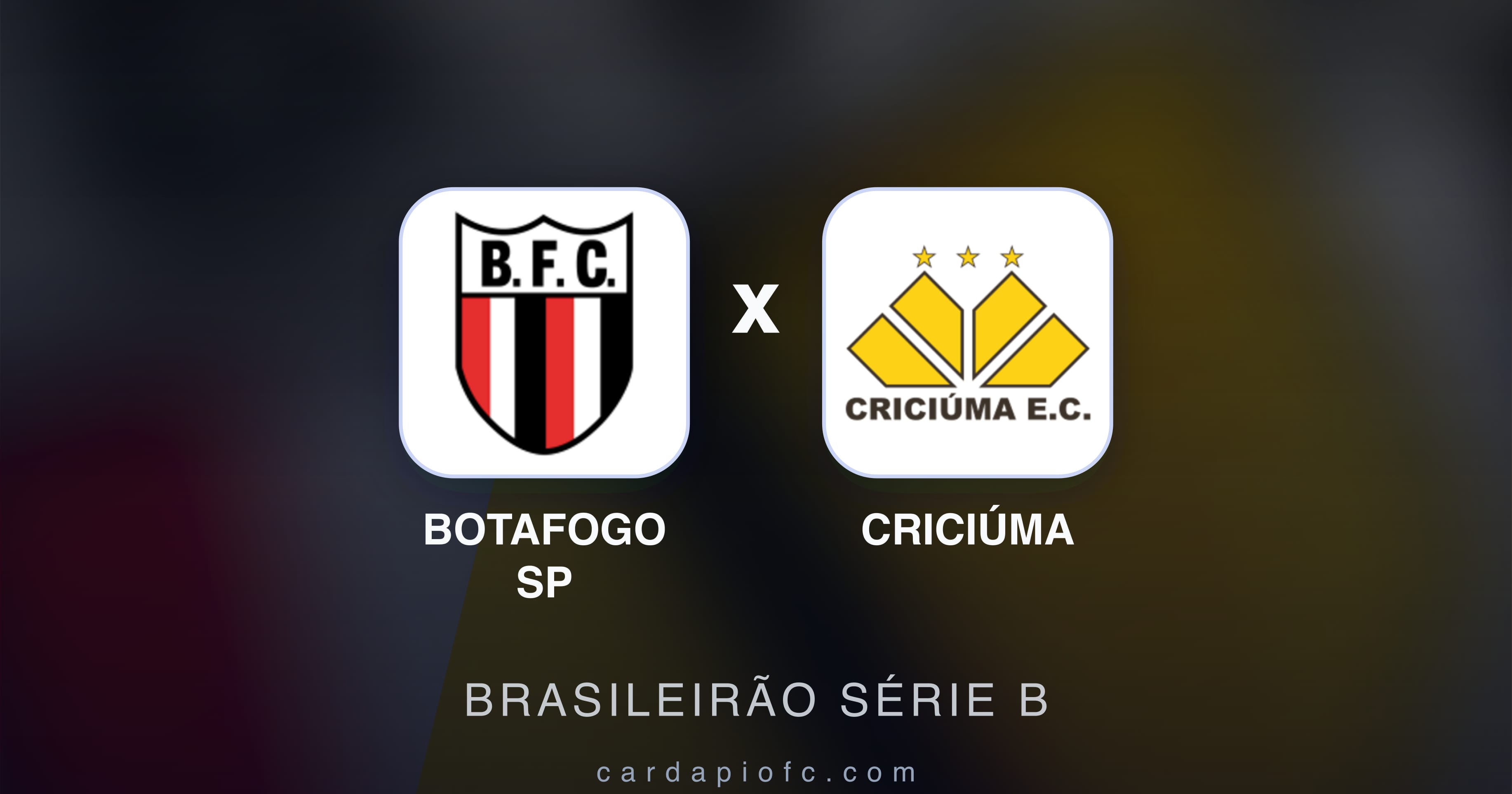 Botafogo SP बनाम Criciúma (Brasileirão Série B) का पूर्वावलोकन चित्र
