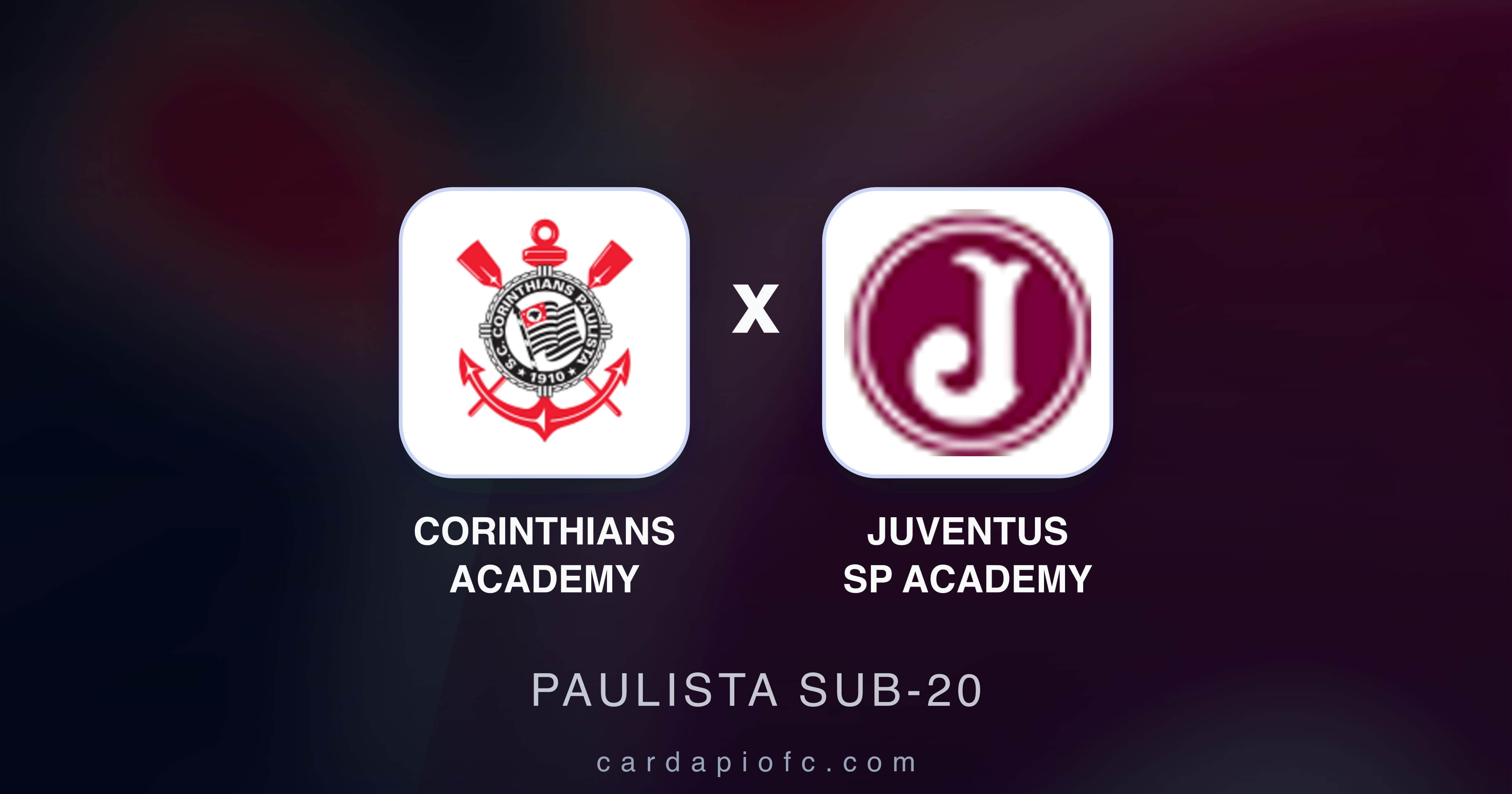 Corinthians Academy बनाम Juventus SP Academy (Paulista Sub-20) का पूर्वावलोकन चित्र