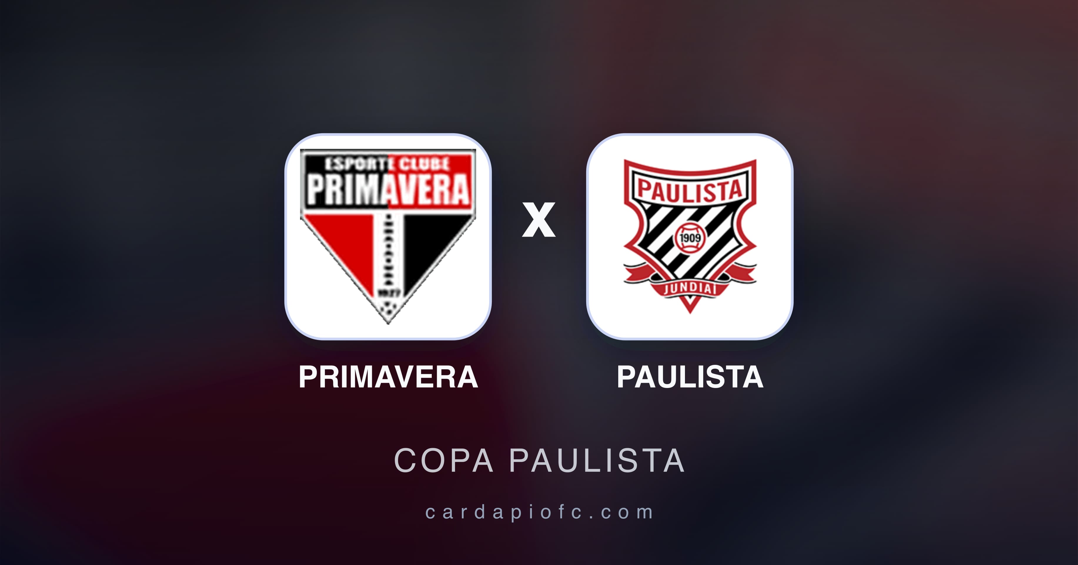 Primavera बनाम Paulista (Copa Paulista) का पूर्वावलोकन चित्र