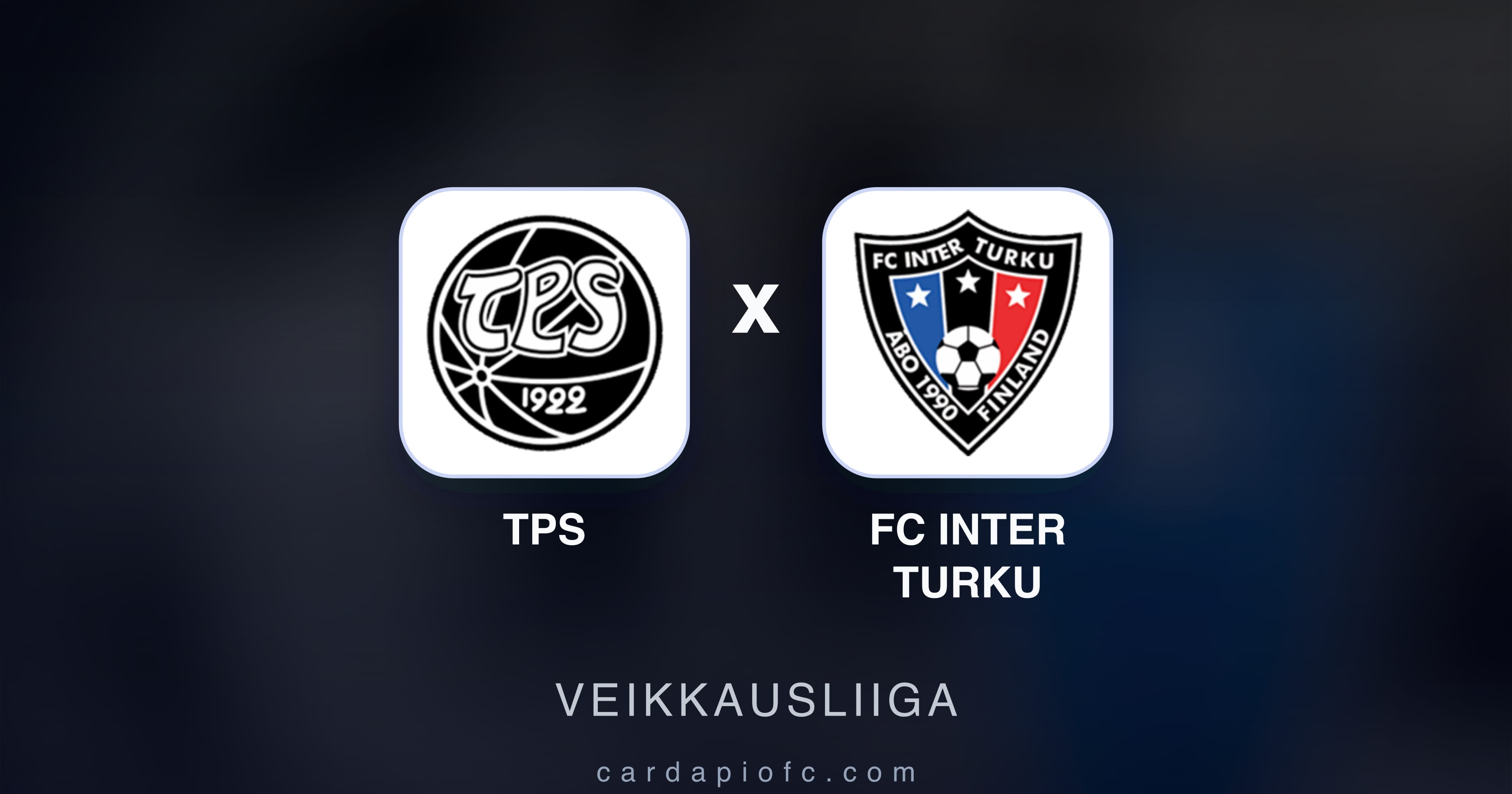TPS बनाम FC Inter Turku (Veikkausliiga) का पूर्वावलोकन चित्र