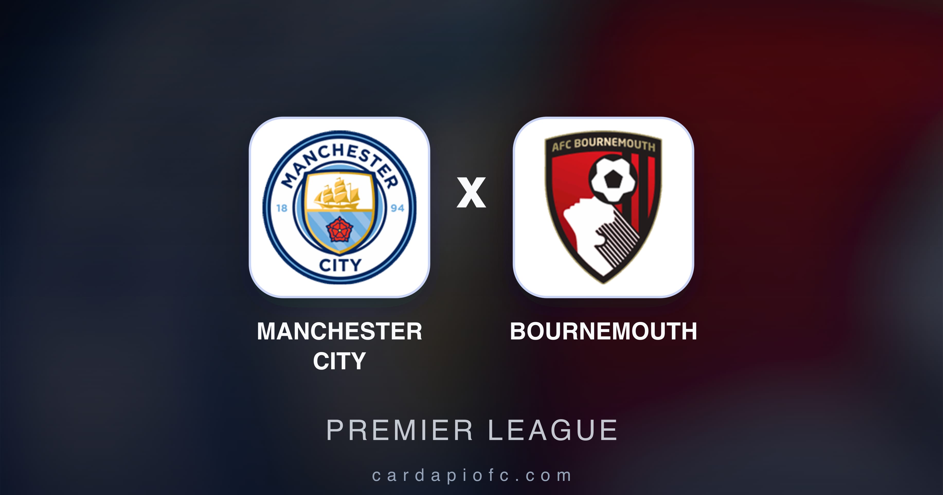Manchester City बनाम Bournemouth (Premier League) का पूर्वावलोकन चित्र