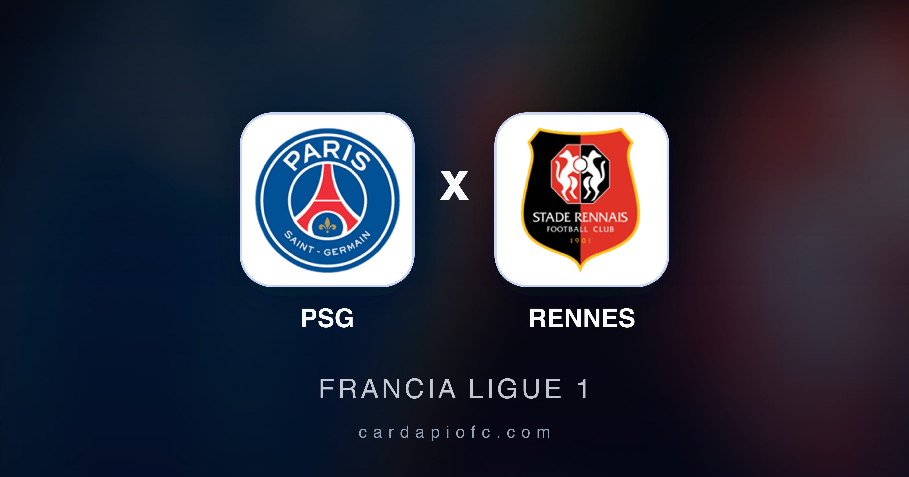 PSG बनाम Rennes (Francia Ligue 1) का पूर्वावलोकन चित्र