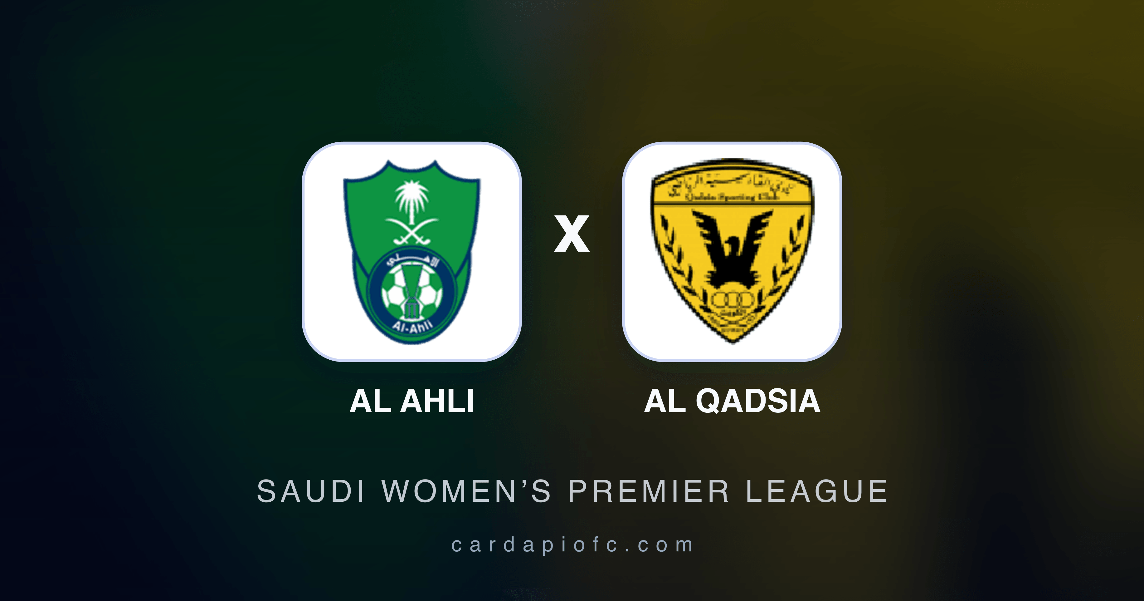 Image d’aperçu pour Al Ahli vs Al Qadsia (Saudi Women’s Premier League)