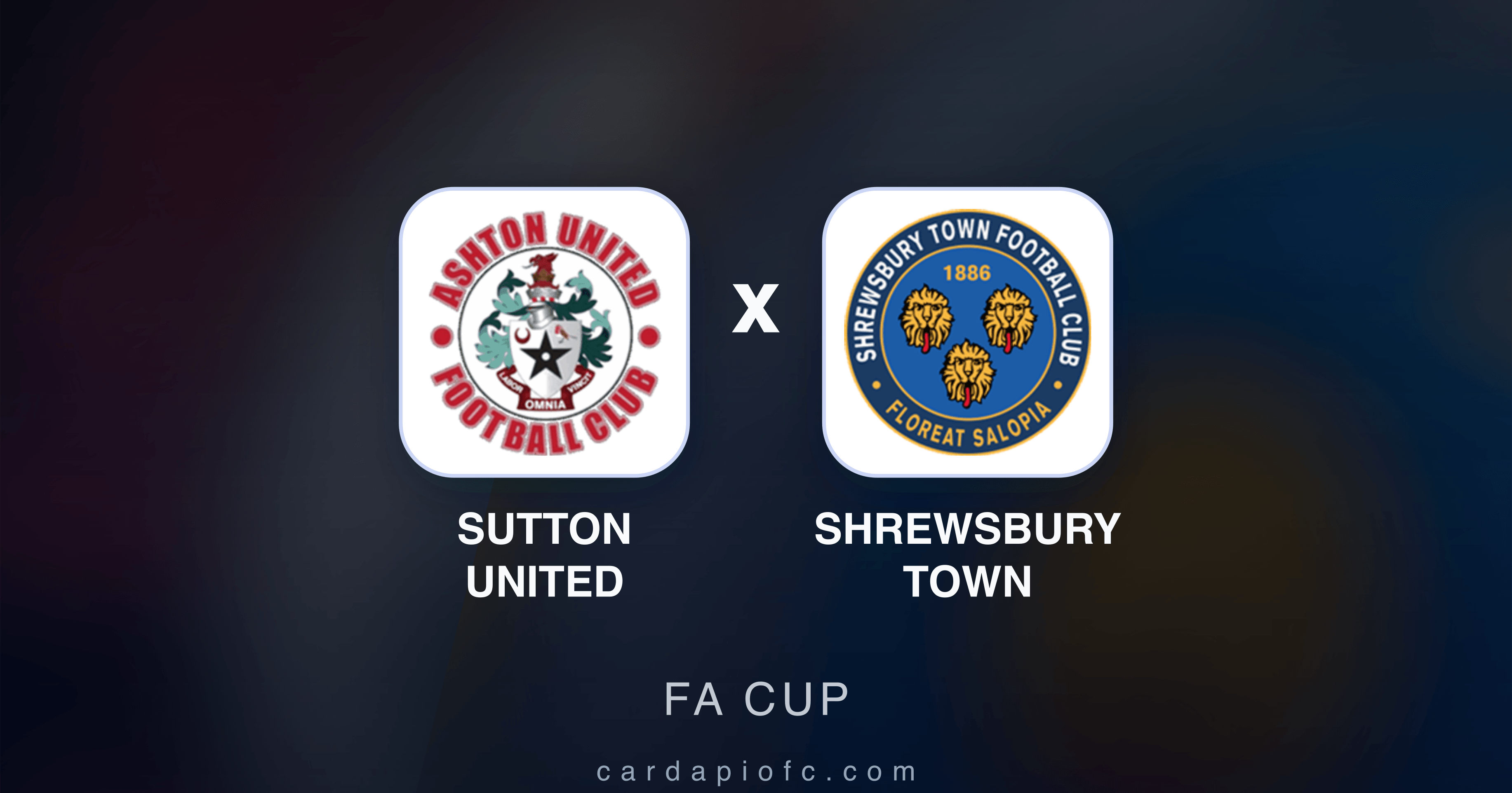 Image d’aperçu pour Sutton United vs Shrewsbury Town (FA Cup)