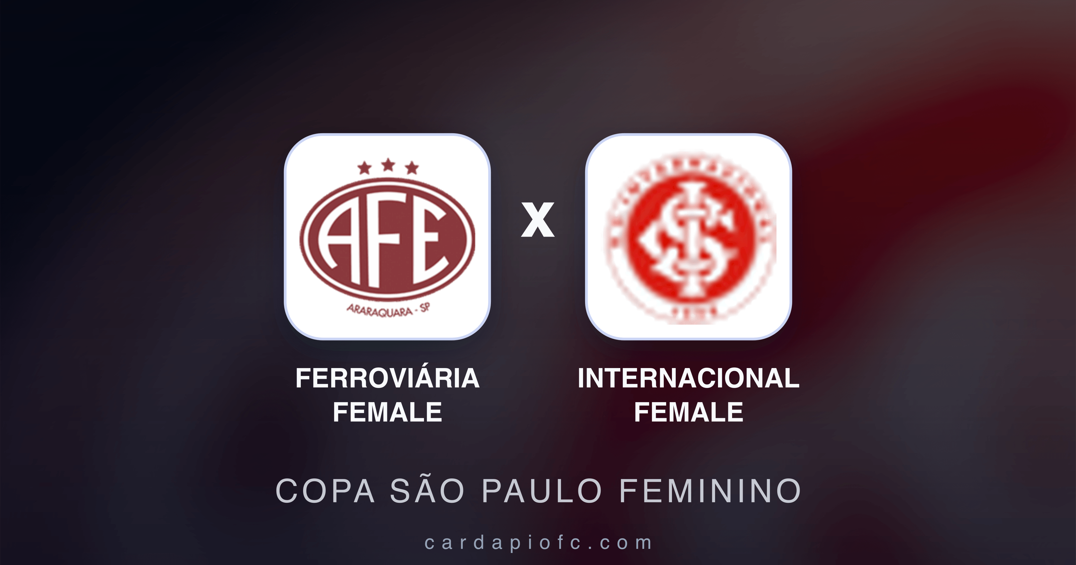 Image d’aperçu pour Ferroviária Female vs internacional Female (Copa São Paulo Feminino)