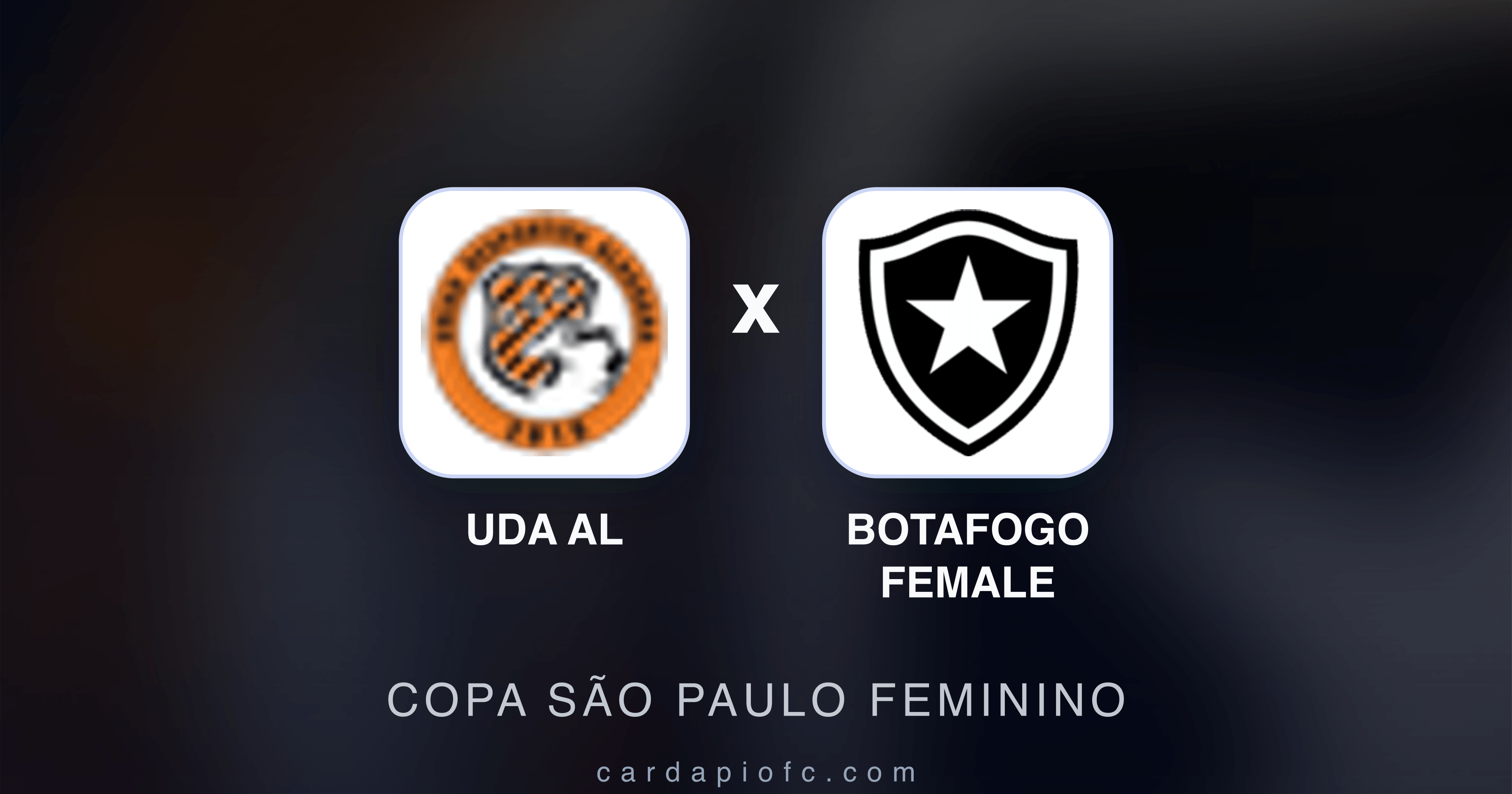 Image d’aperçu pour Uda AL vs Botafogo Female (Copa São Paulo Feminino)