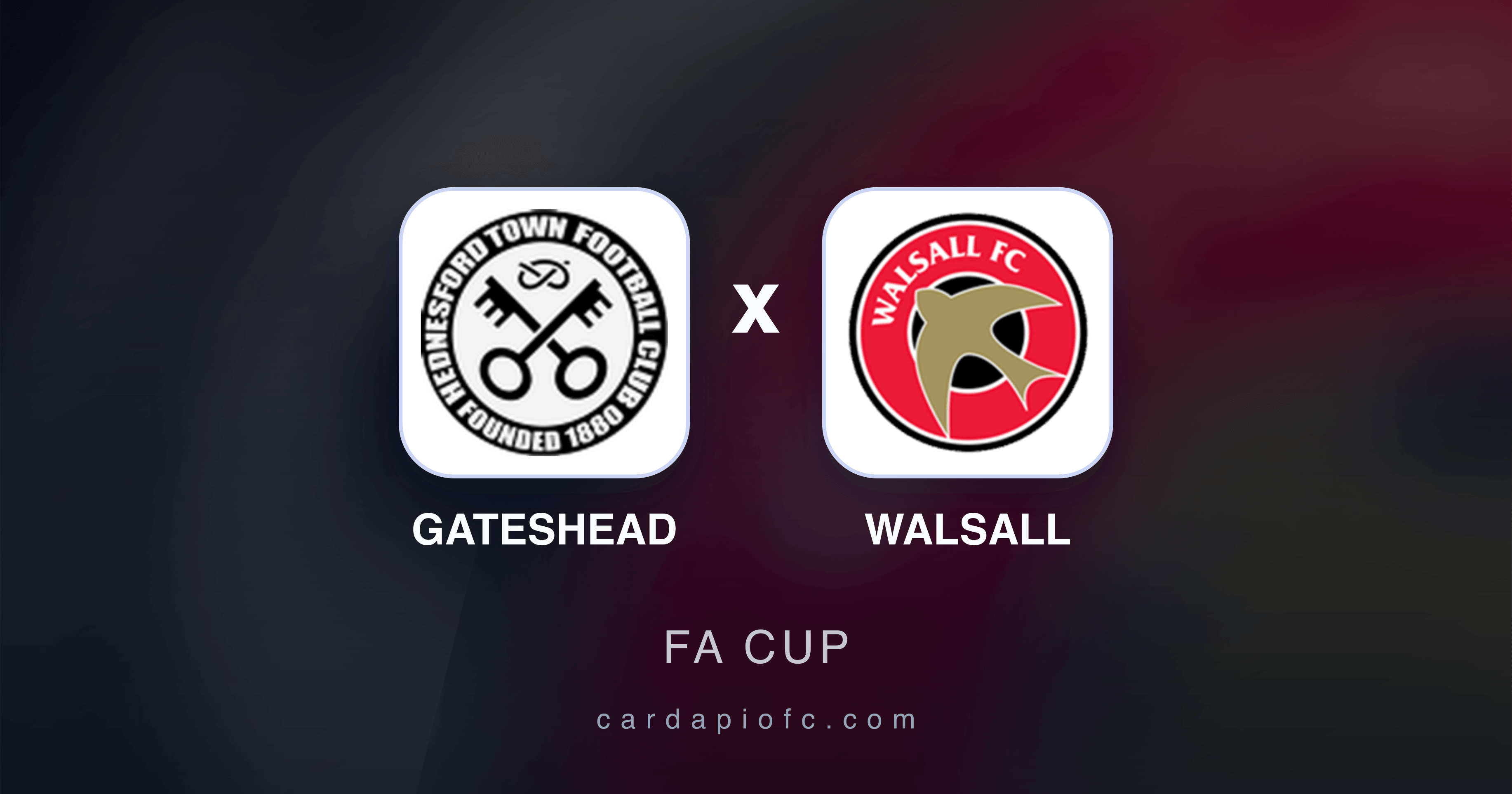 Image d’aperçu pour Gateshead vs Walsall (FA Cup)