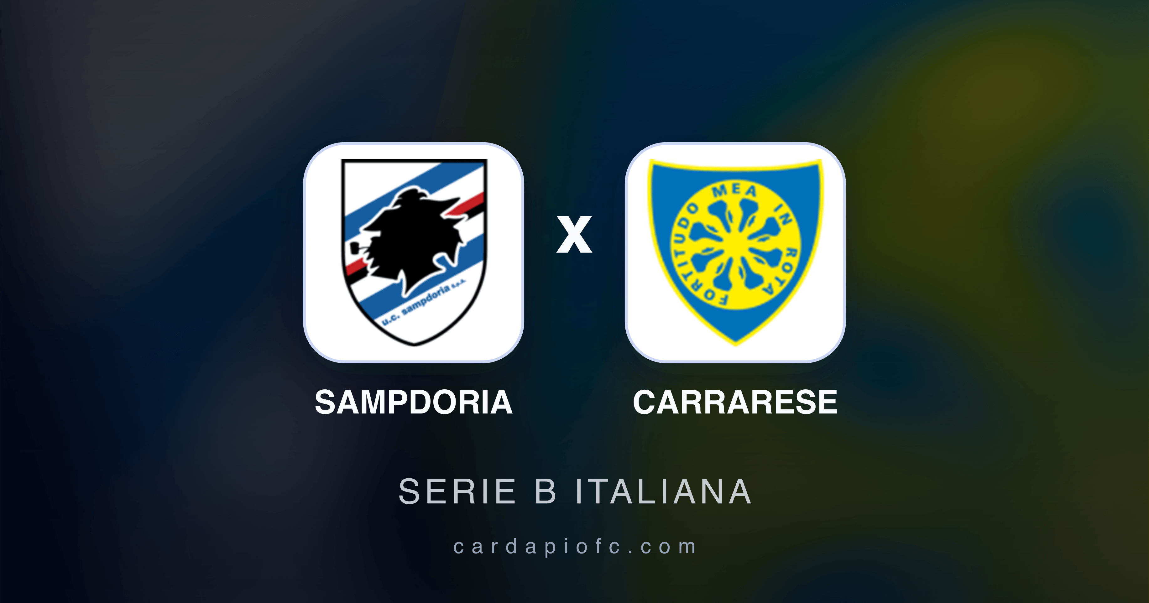 Image d’aperçu pour Sampdoria vs Carrarese (Serie B Italiana)