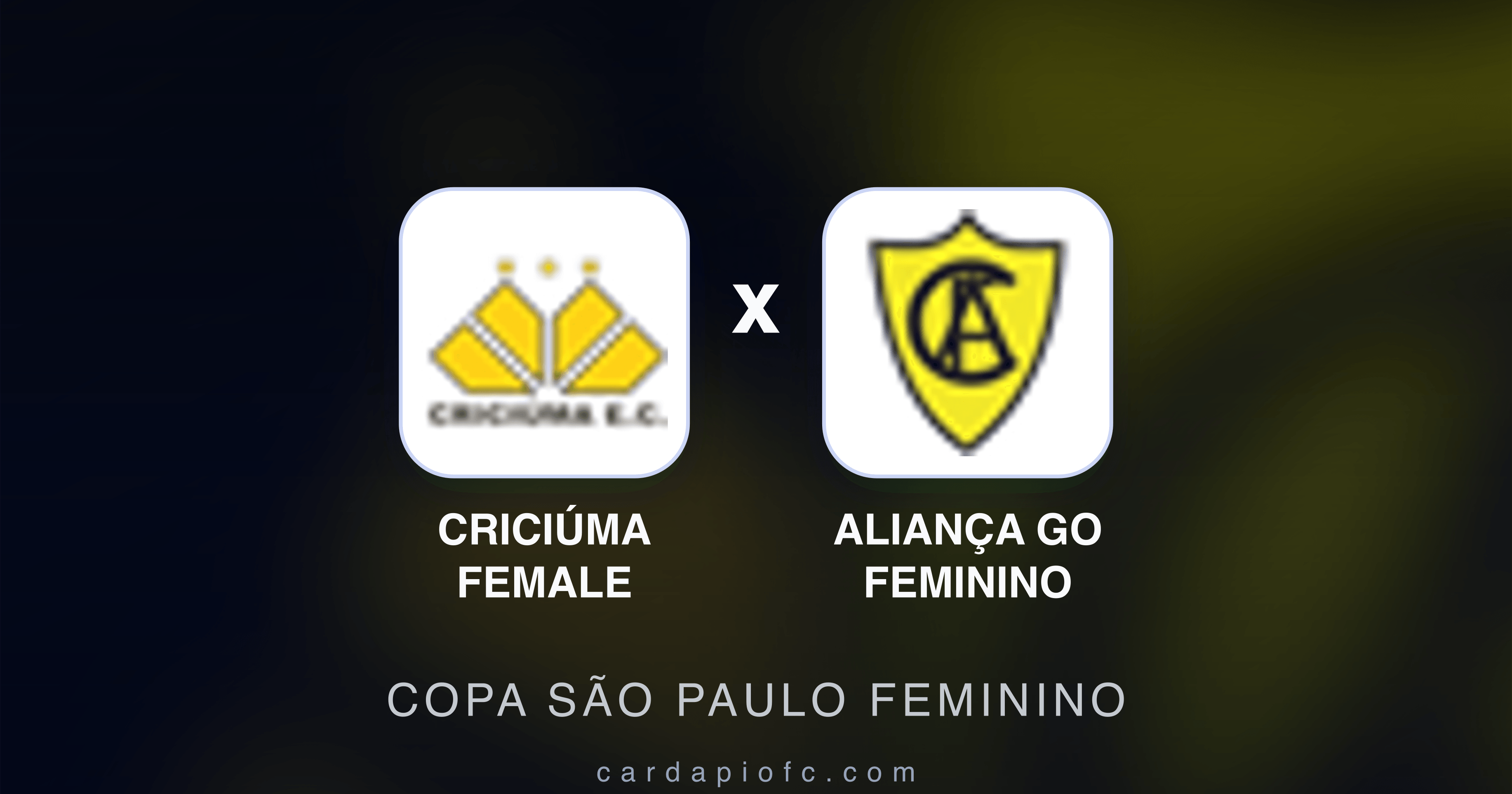 Image d’aperçu pour Criciúma Female vs Aliança GO Feminino (Copa São Paulo Feminino)