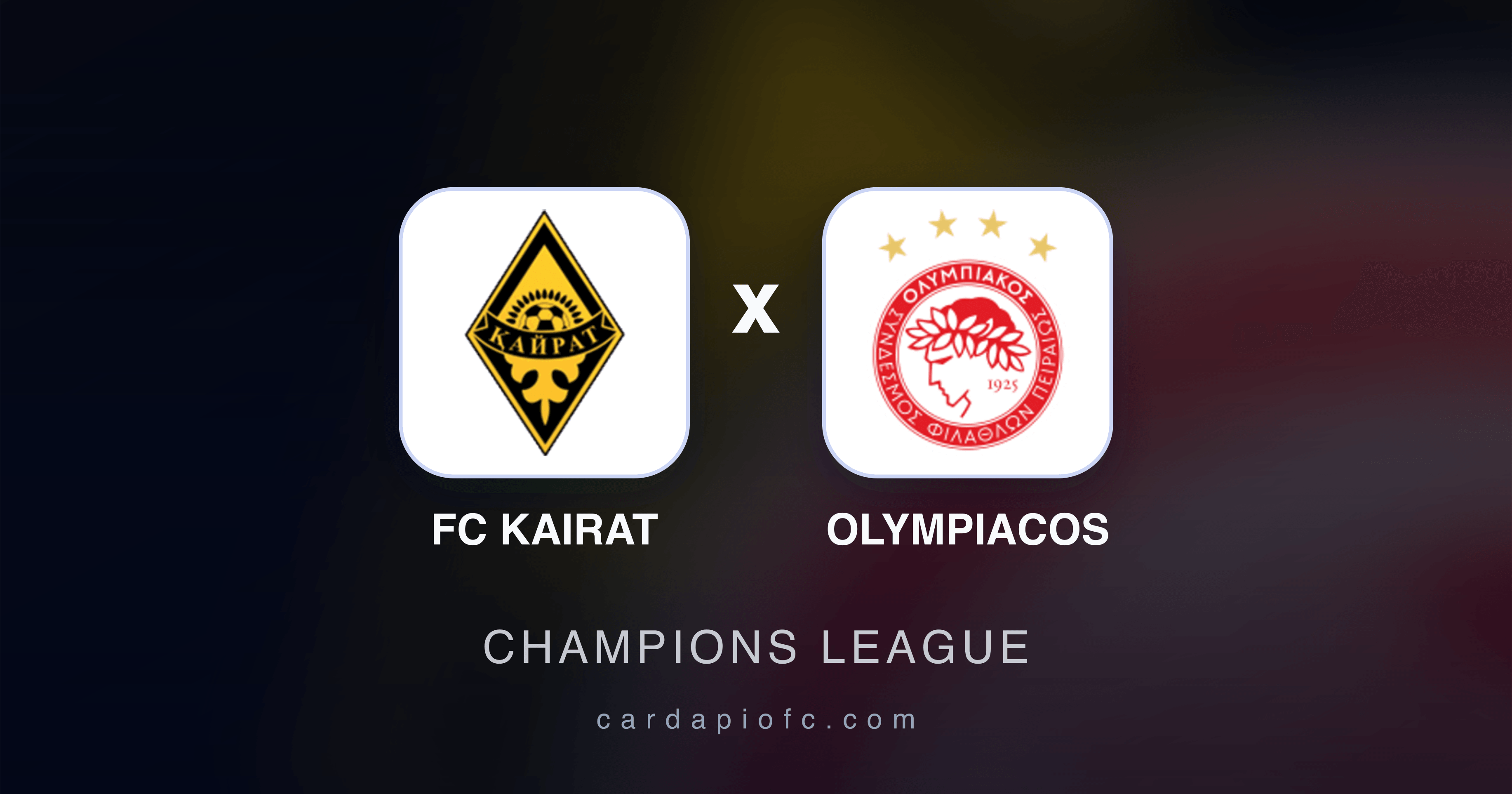 Image d’aperçu pour FC Kairat vs Olympiacos (Champions League)