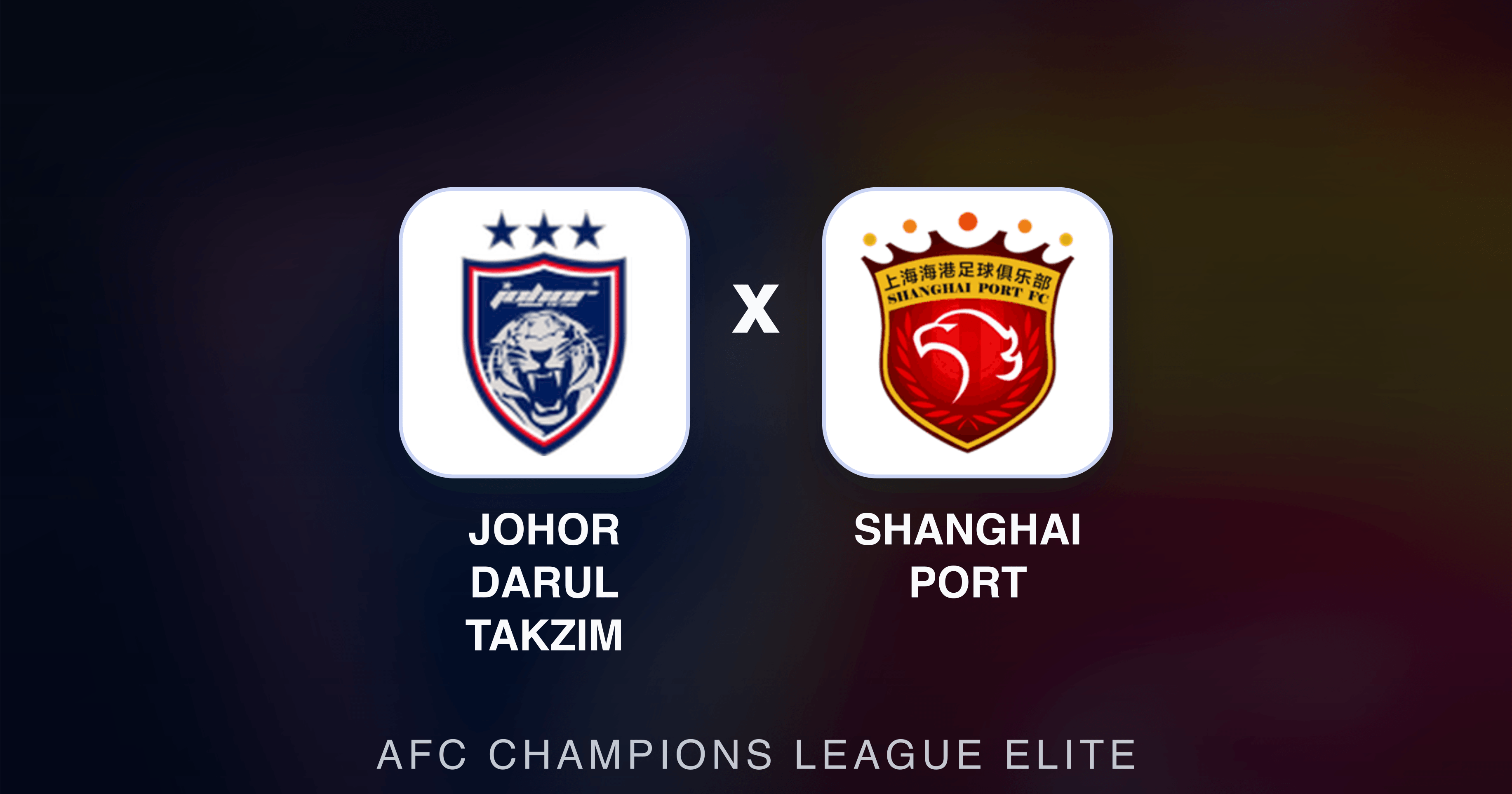 Image d’aperçu pour Johor Darul Takzim vs Shanghai Port (AFC Champions League Elite)