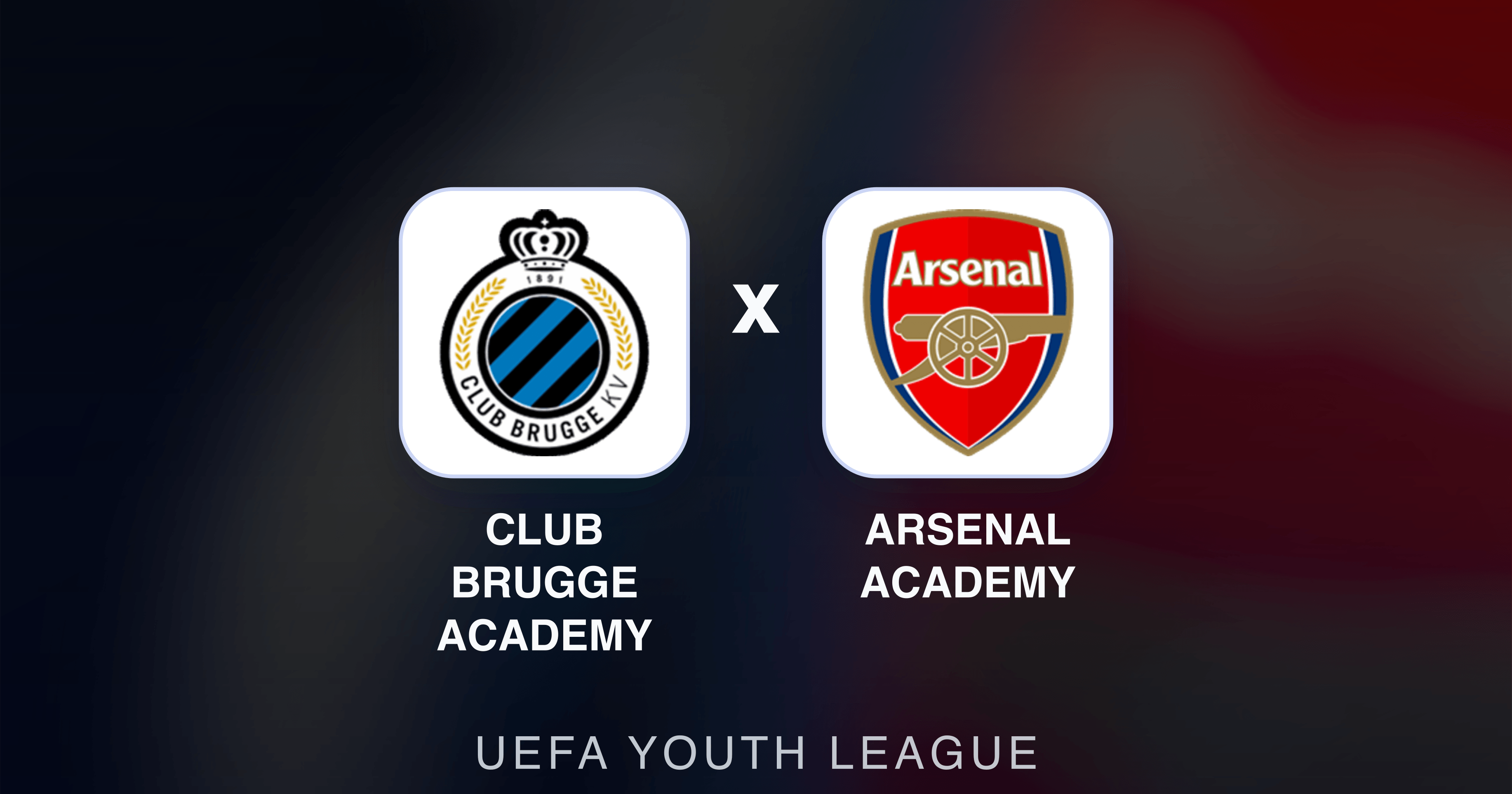 Image d’aperçu pour Club Brugge Academy vs Arsenal Academy (UEFA Youth League)