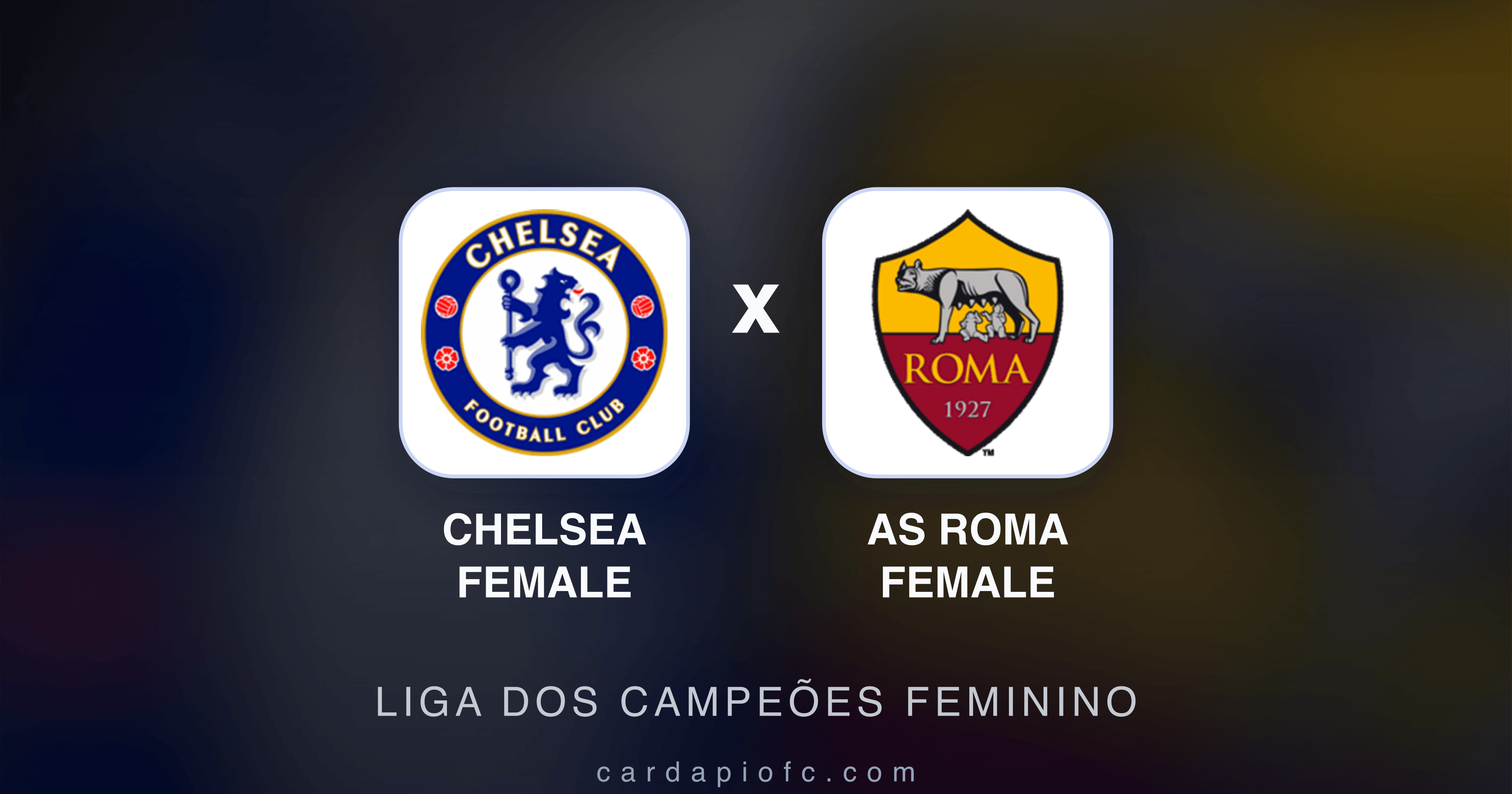 Image d’aperçu pour Chelsea Female vs AS Roma Female (Liga dos Campeões Feminino)