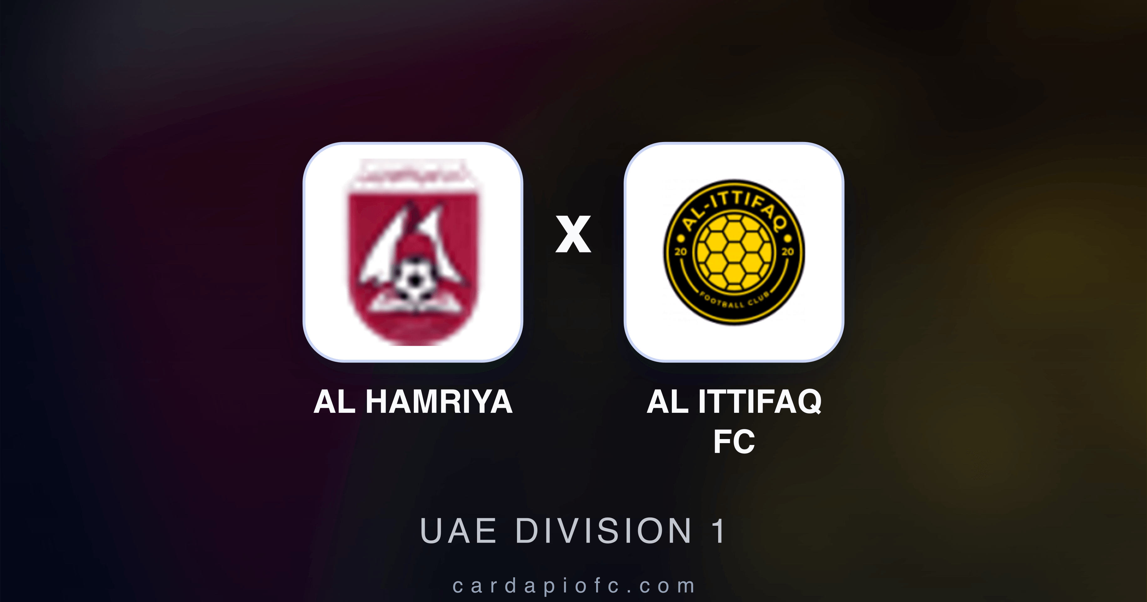Image d’aperçu pour Al Hamriya vs Al Ittifaq FC (UAE Division 1)