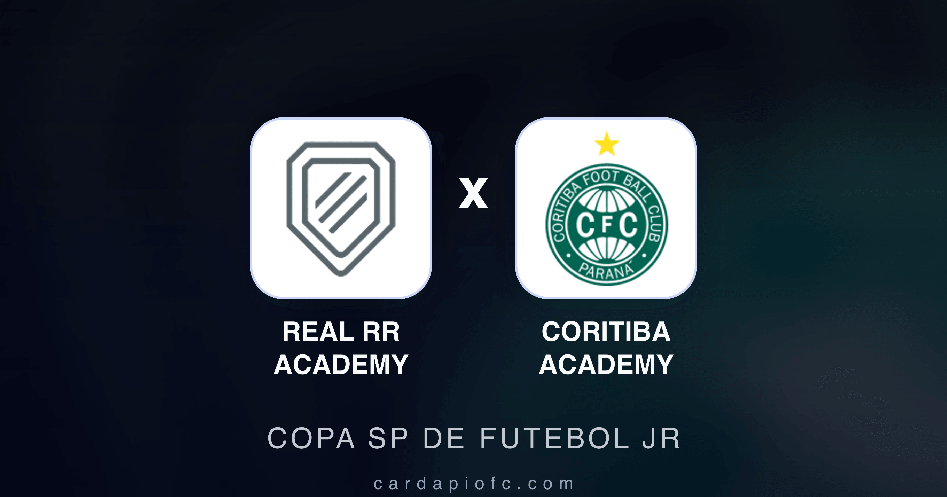 Prévia da transmissão de Real RR Academy x Coritiba Academy (Copa SP de Futebol JR)