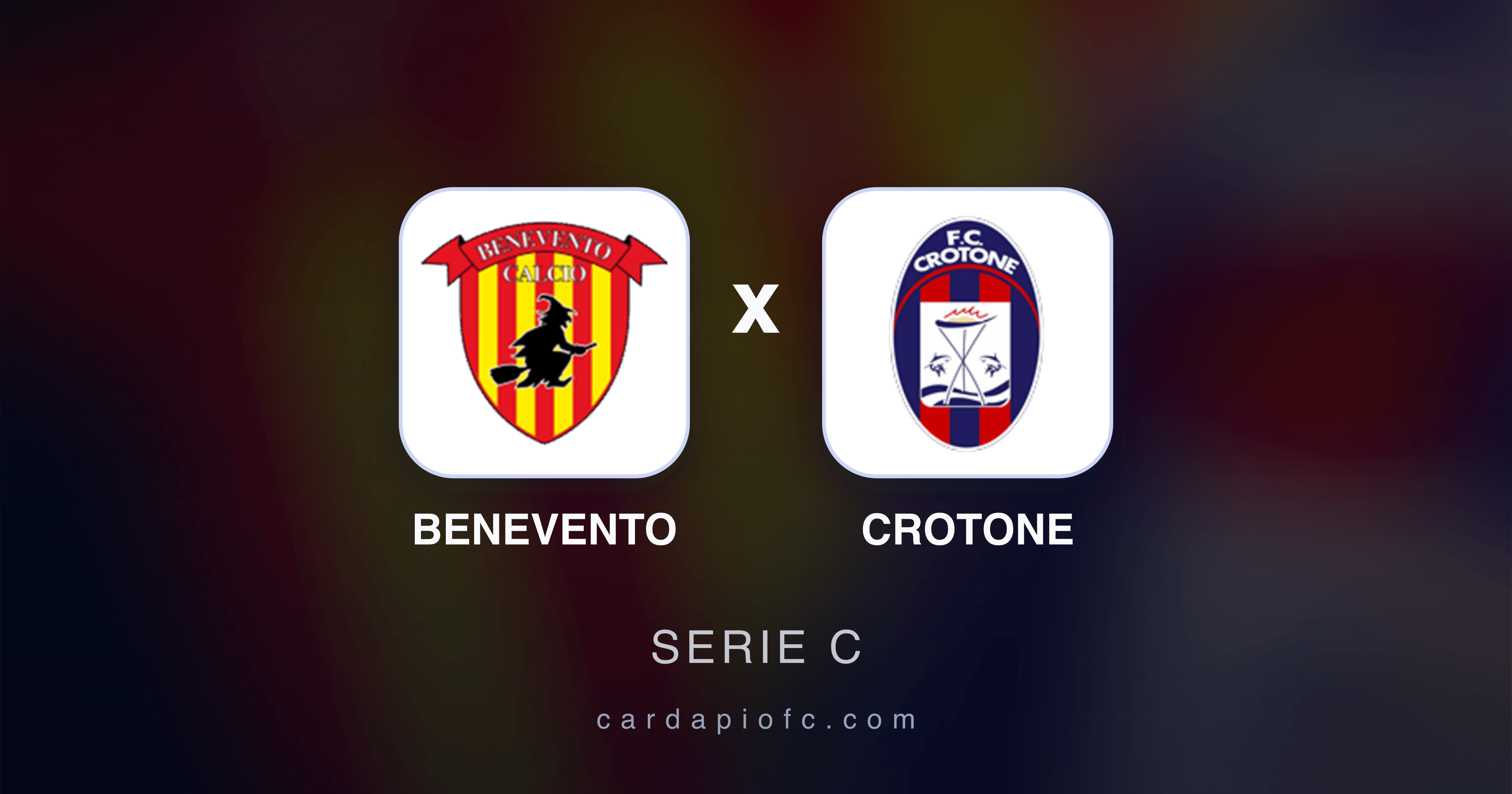 Prévia da transmissão de Benevento x Crotone (Serie C)
