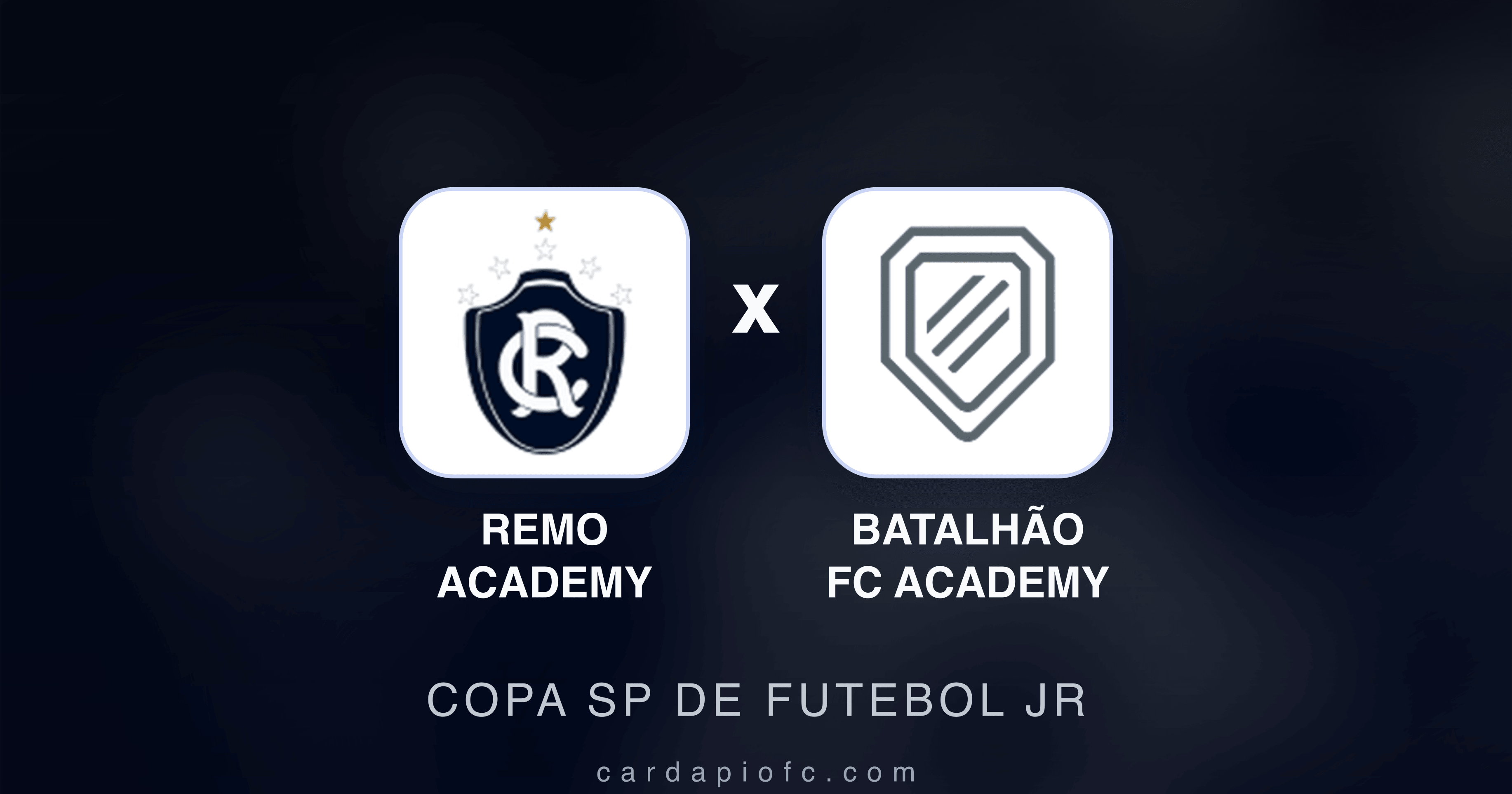 Prévia da transmissão de Remo Academy x Batalhão FC Academy (Copa SP de Futebol JR)