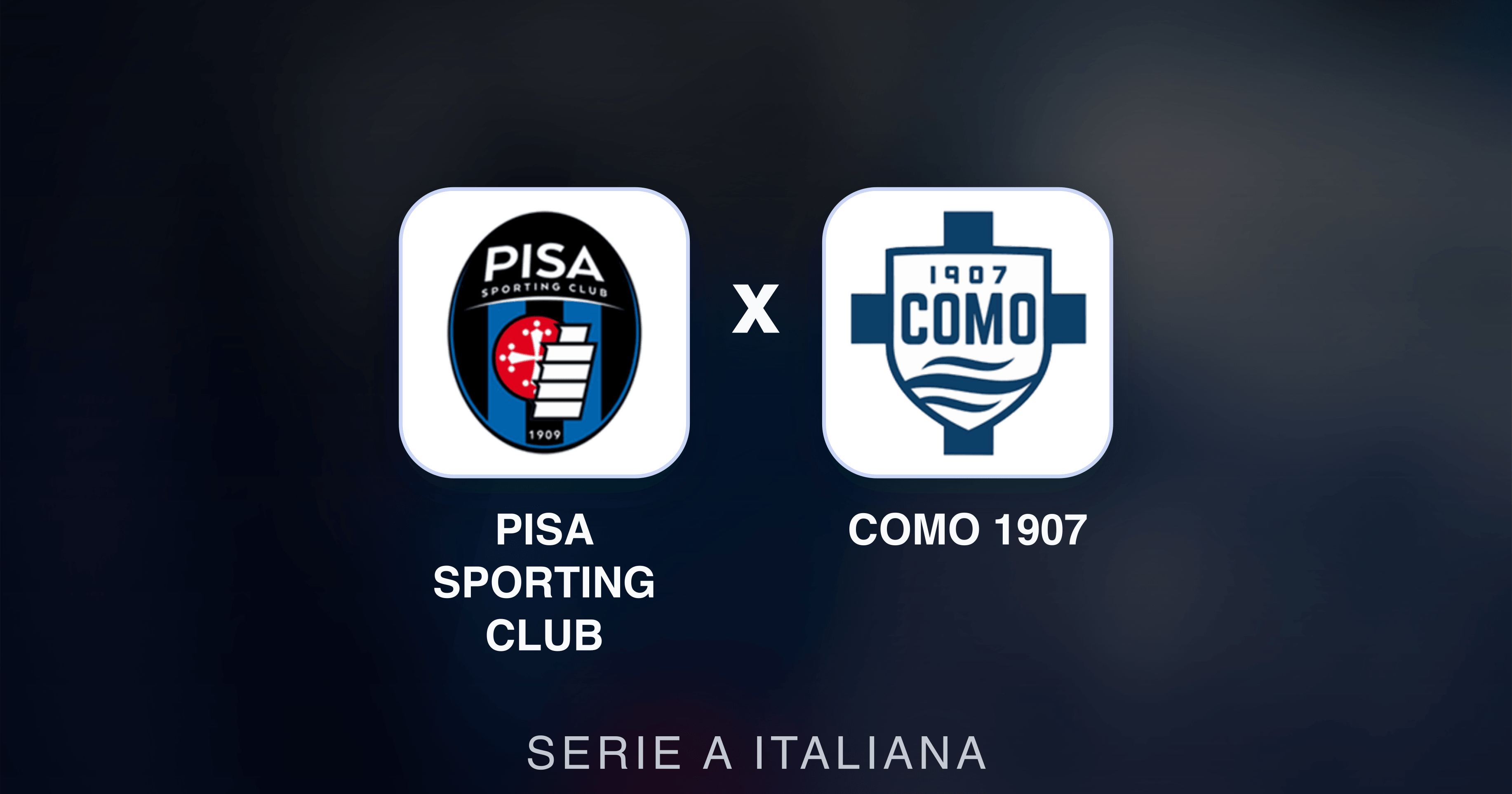 Prévia da transmissão de Pisa Sporting Club x Como 1907 (Serie A Italiana)