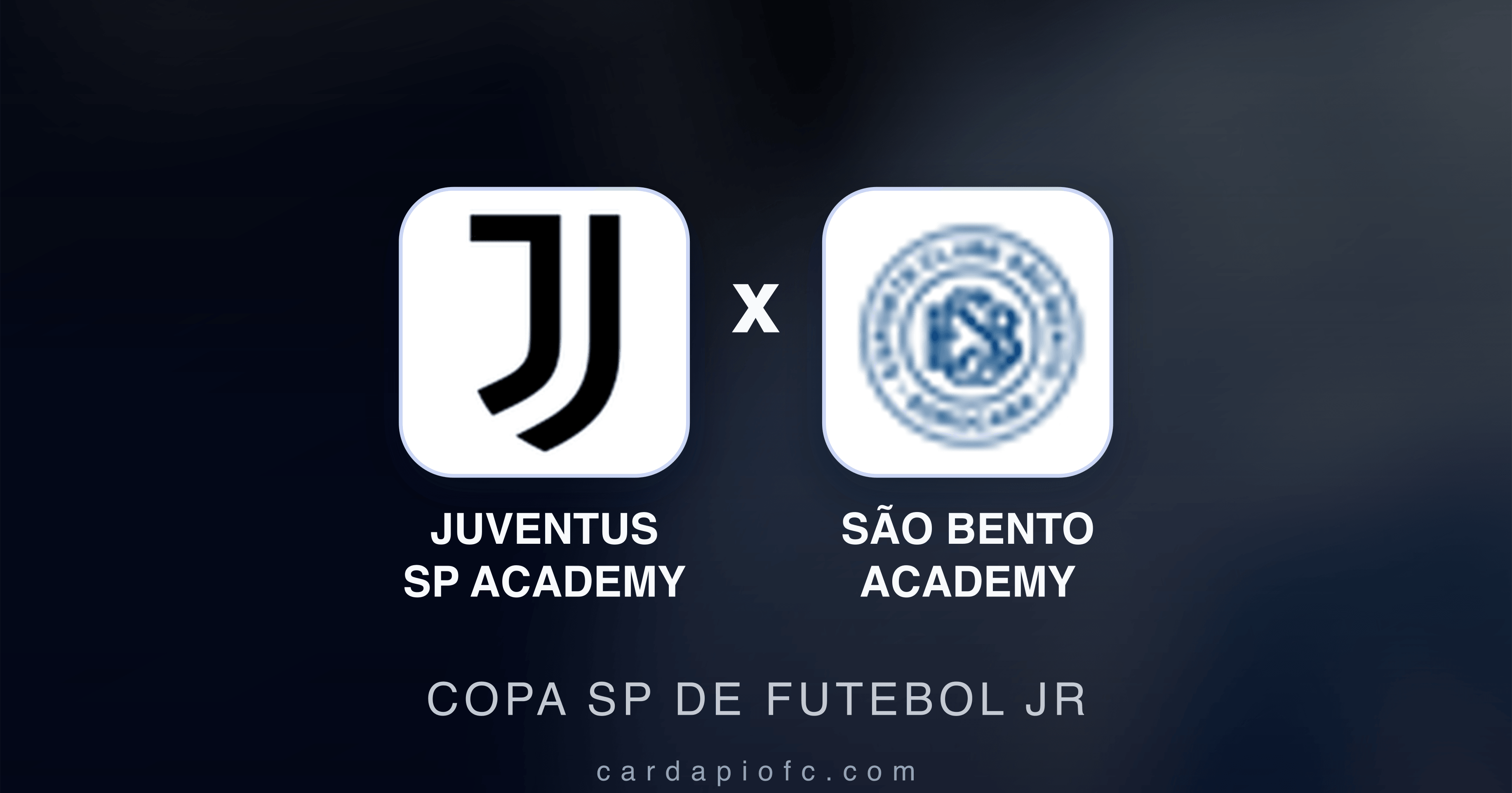 Prévia da transmissão de Juventus SP Academy x São Bento Academy (Copa SP de Futebol JR)