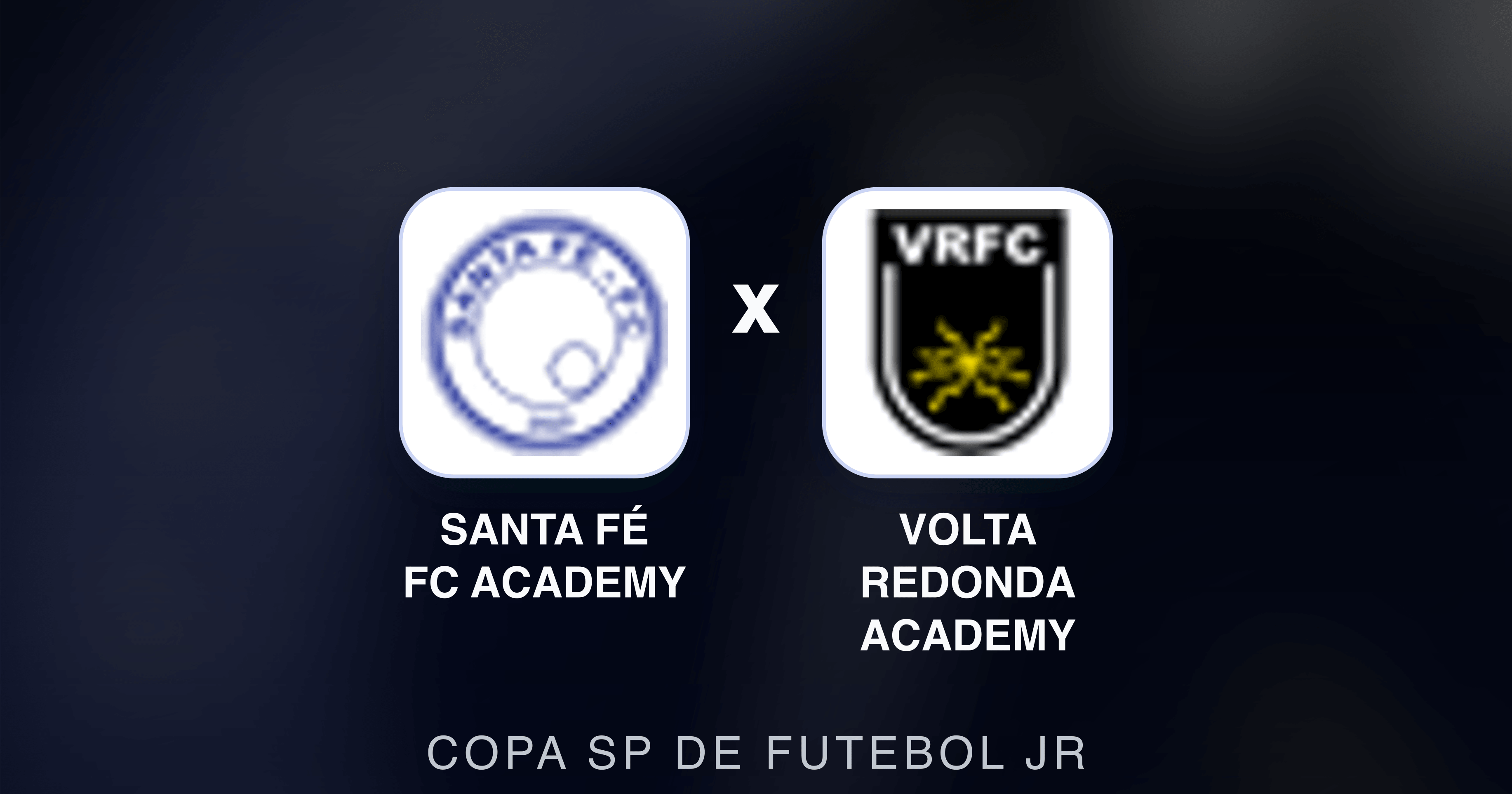 Prévia da transmissão de Santa Fé FC Academy x Volta Redonda Academy (Copa SP de Futebol JR)