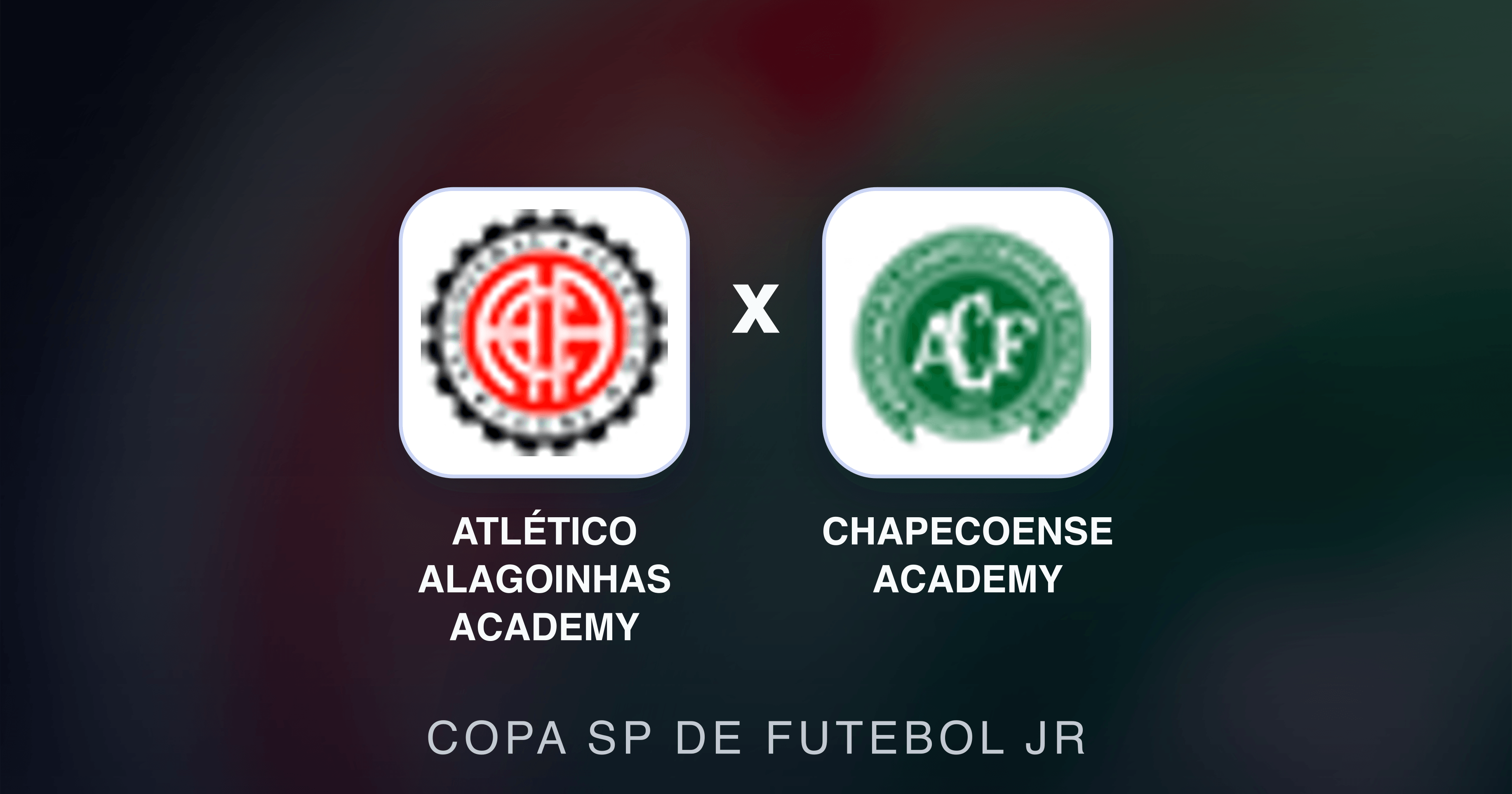 Prévia da transmissão de Atlético Alagoinhas Academy x Chapecoense Academy (Copa SP de Futebol JR)