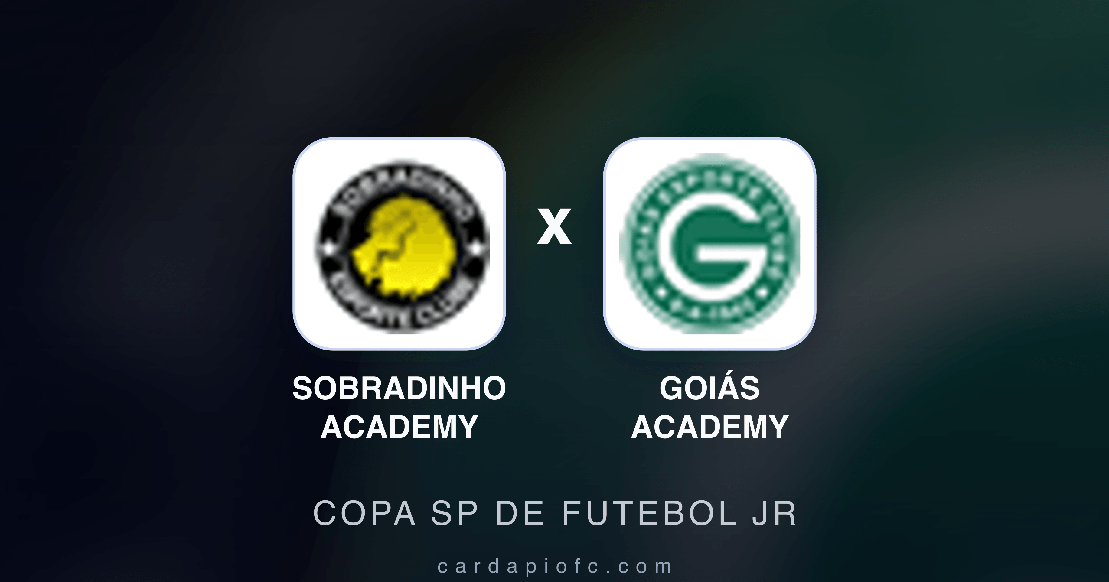Prévia da transmissão de Sobradinho Academy x Goiás Academy (Copa SP de Futebol JR)