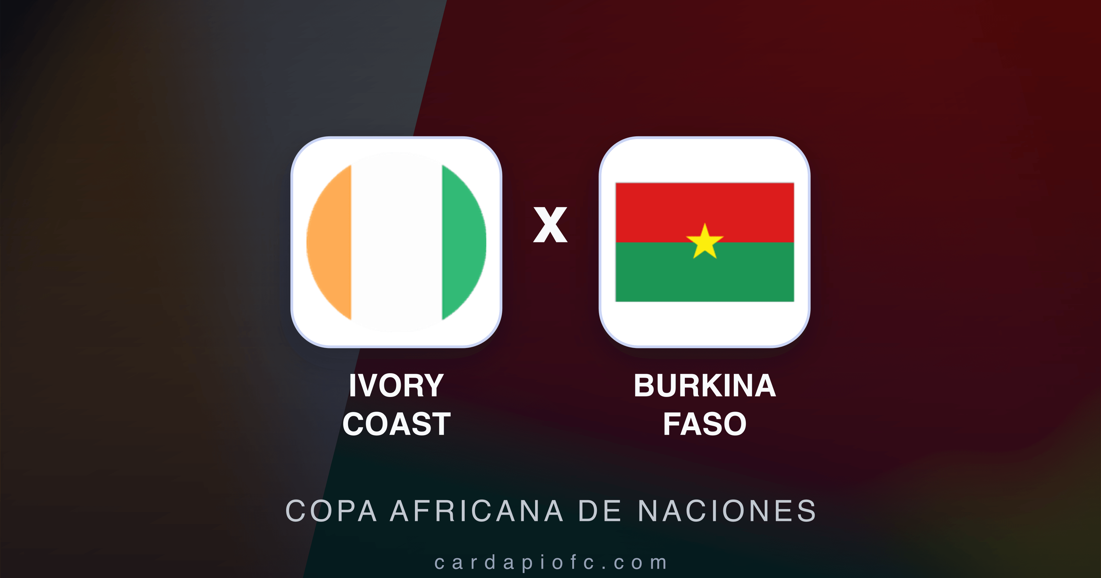 Prévia da transmissão de Ivory coast x Burkina Faso (Copa Africana de Naciones)
