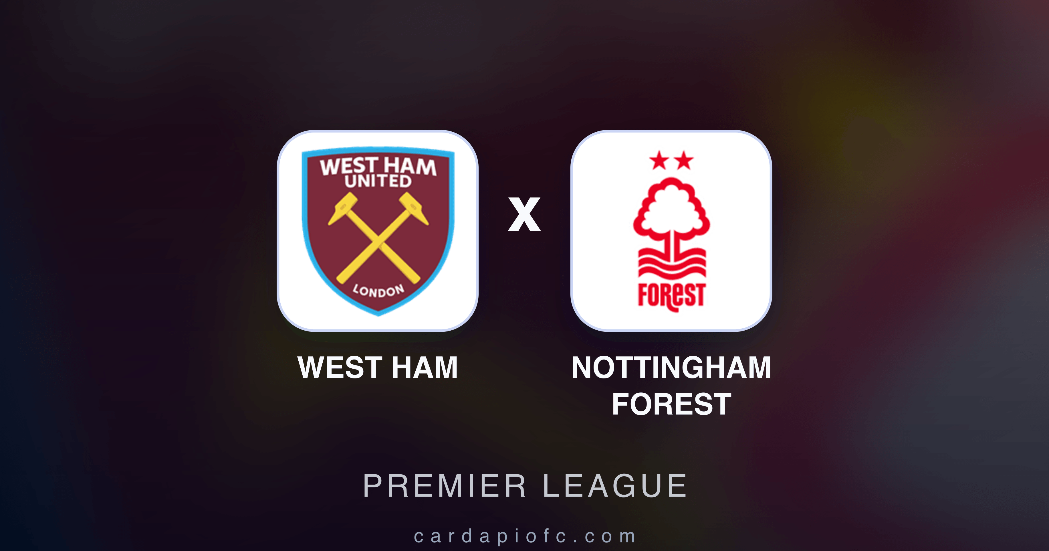 Prévia da transmissão de West Ham x Nottingham Forest (Premier League)