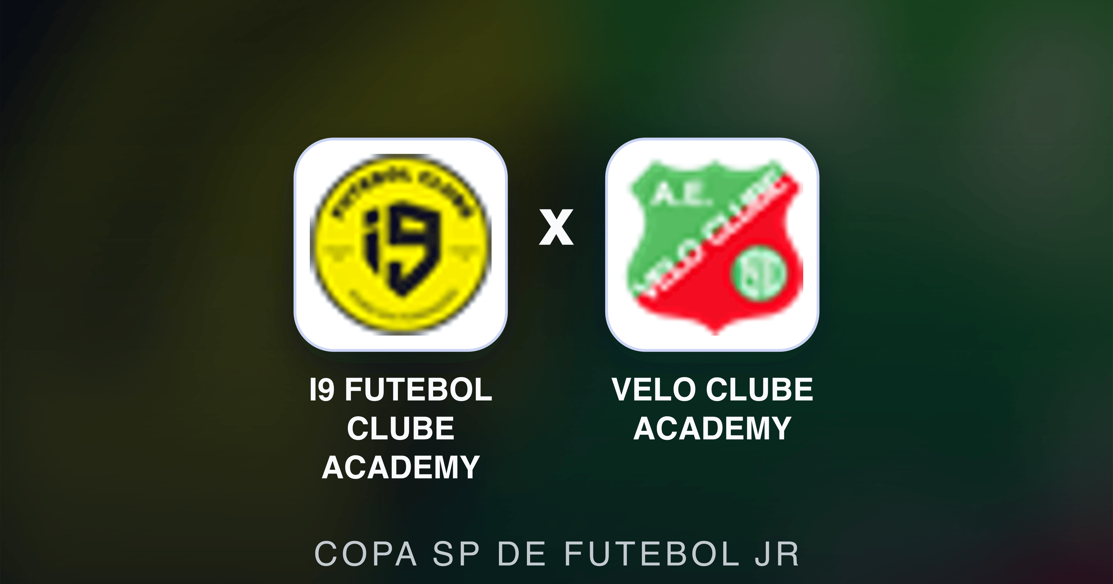Prévia da transmissão de I9 Futebol Clube Academy x Velo Clube Academy (Copa SP de Futebol JR)