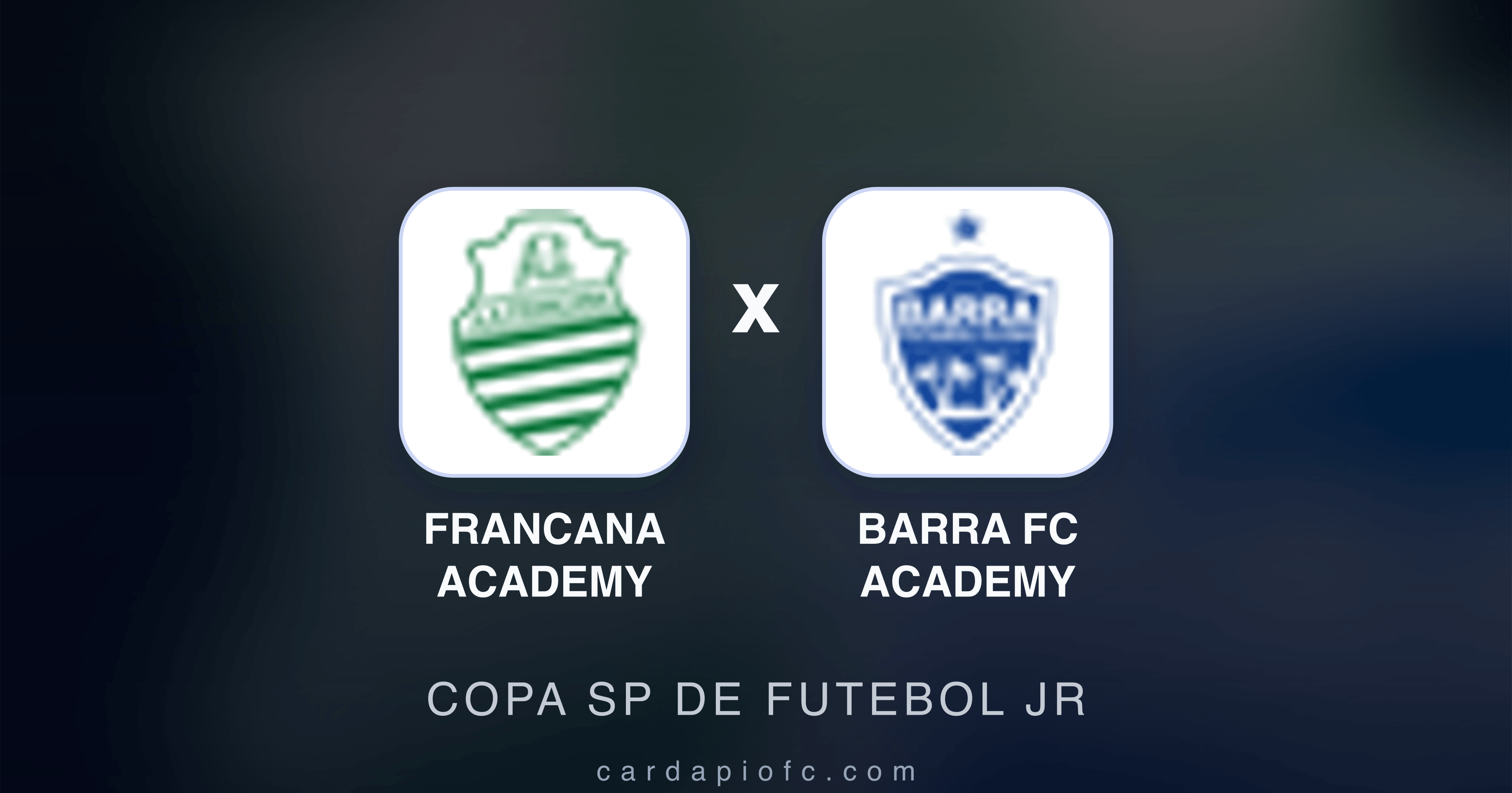Prévia da transmissão de Francana Academy x Barra FC Academy (Copa SP de Futebol JR)