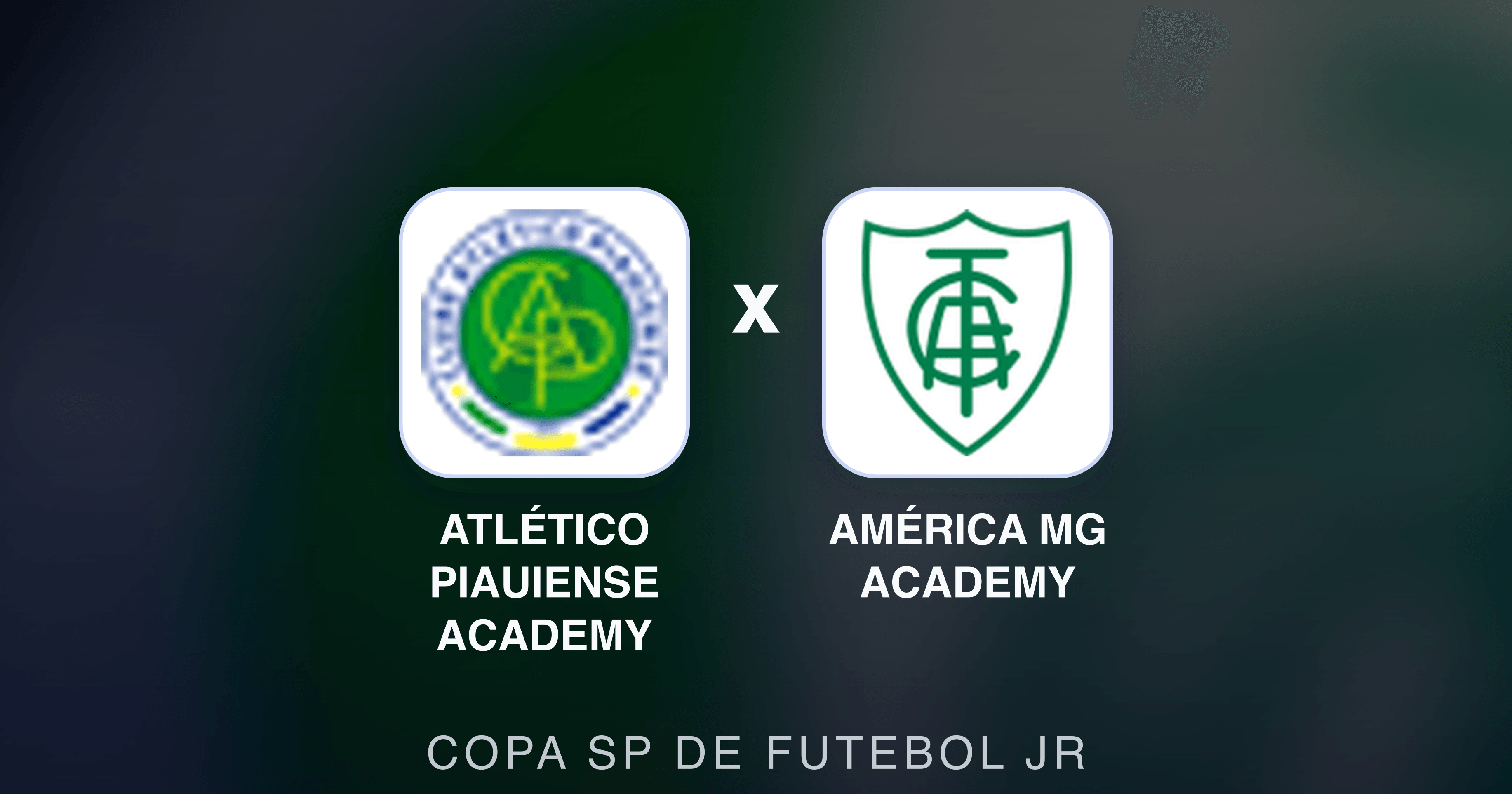 Prévia da transmissão de Atlético Piauiense Academy x América MG Academy (Copa SP de Futebol JR)