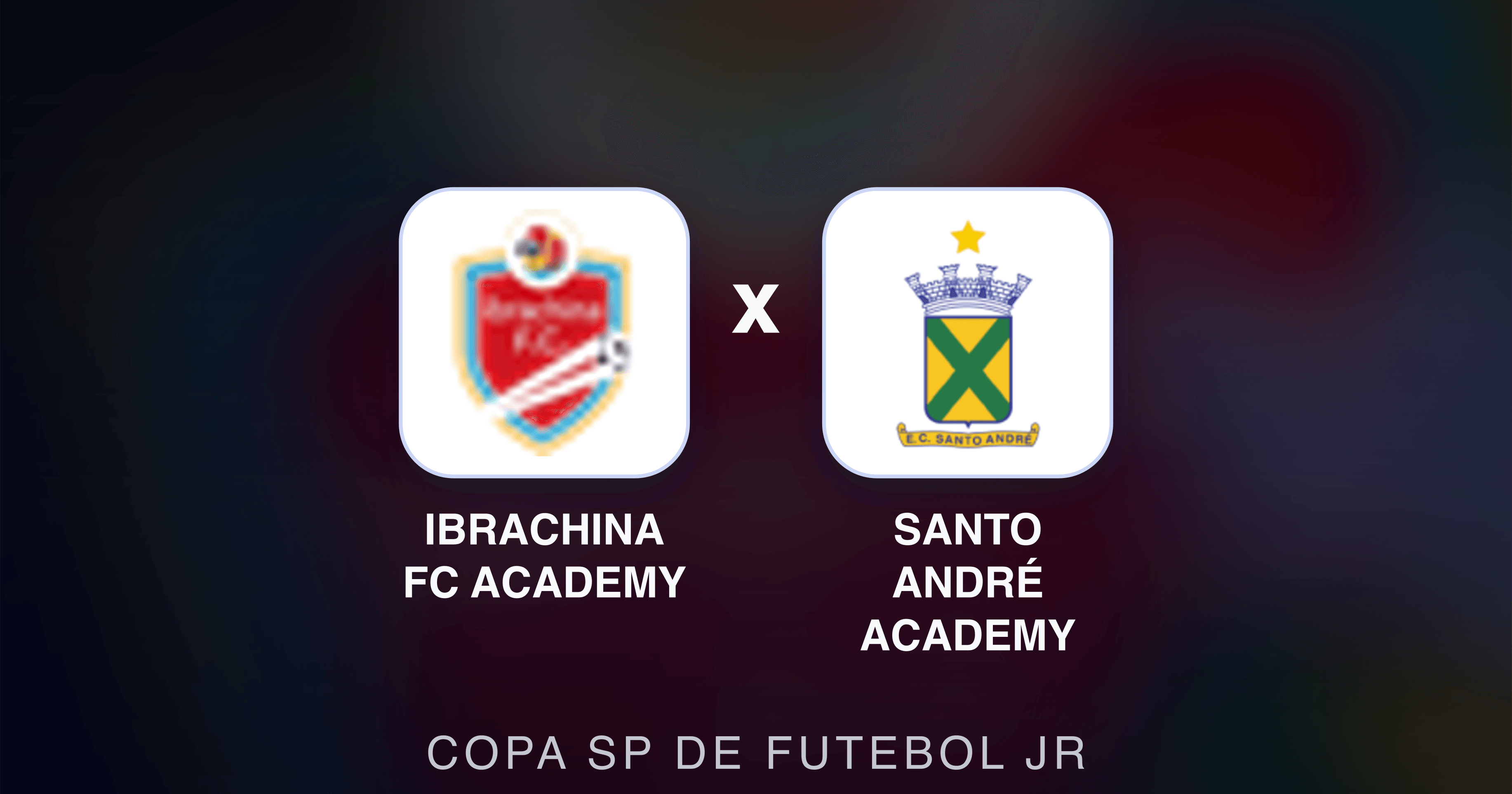 Prévia da transmissão de Ibrachina FC Academy x Santo André Academy (Copa SP de Futebol JR)