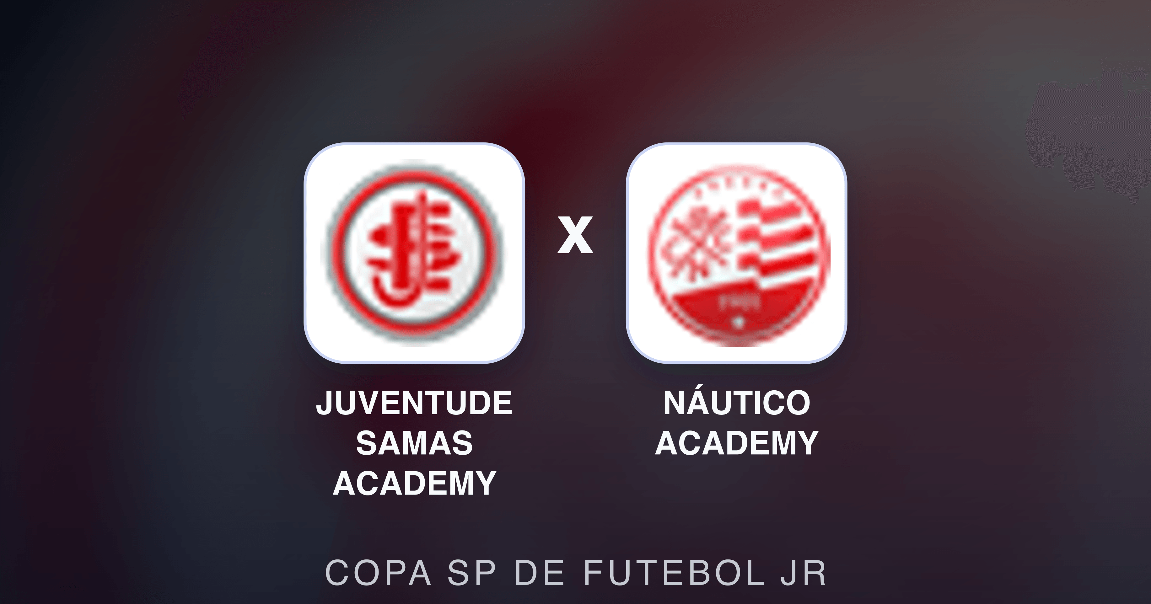 Prévia da transmissão de Juventude Samas Academy x Náutico Academy (Copa SP de Futebol JR)
