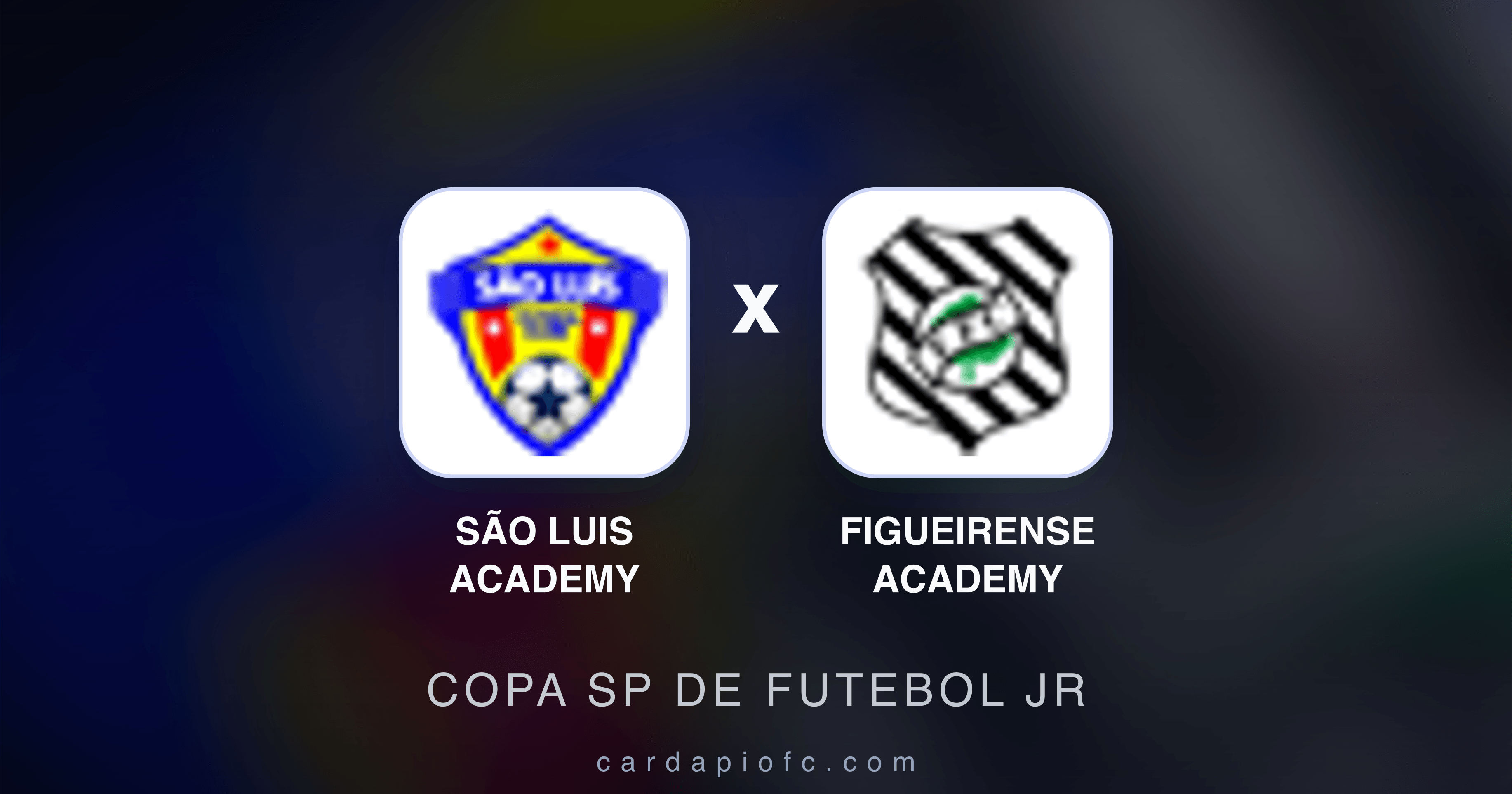 Prévia da transmissão de São Luis Academy x Figueirense Academy (Copa SP de Futebol JR)