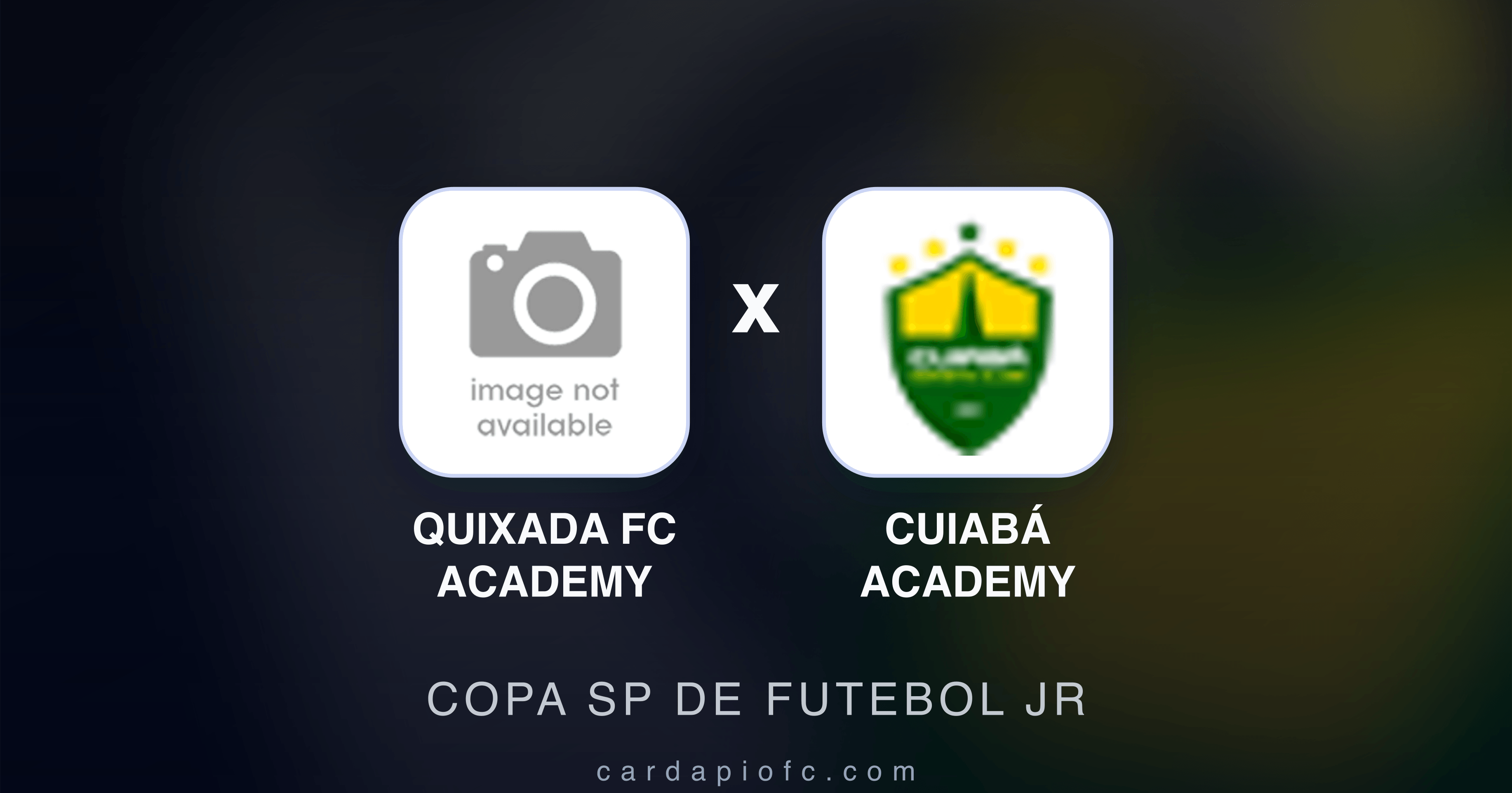 Prévia da transmissão de Quixada FC Academy x Cuiabá Academy (Copa SP de Futebol JR)