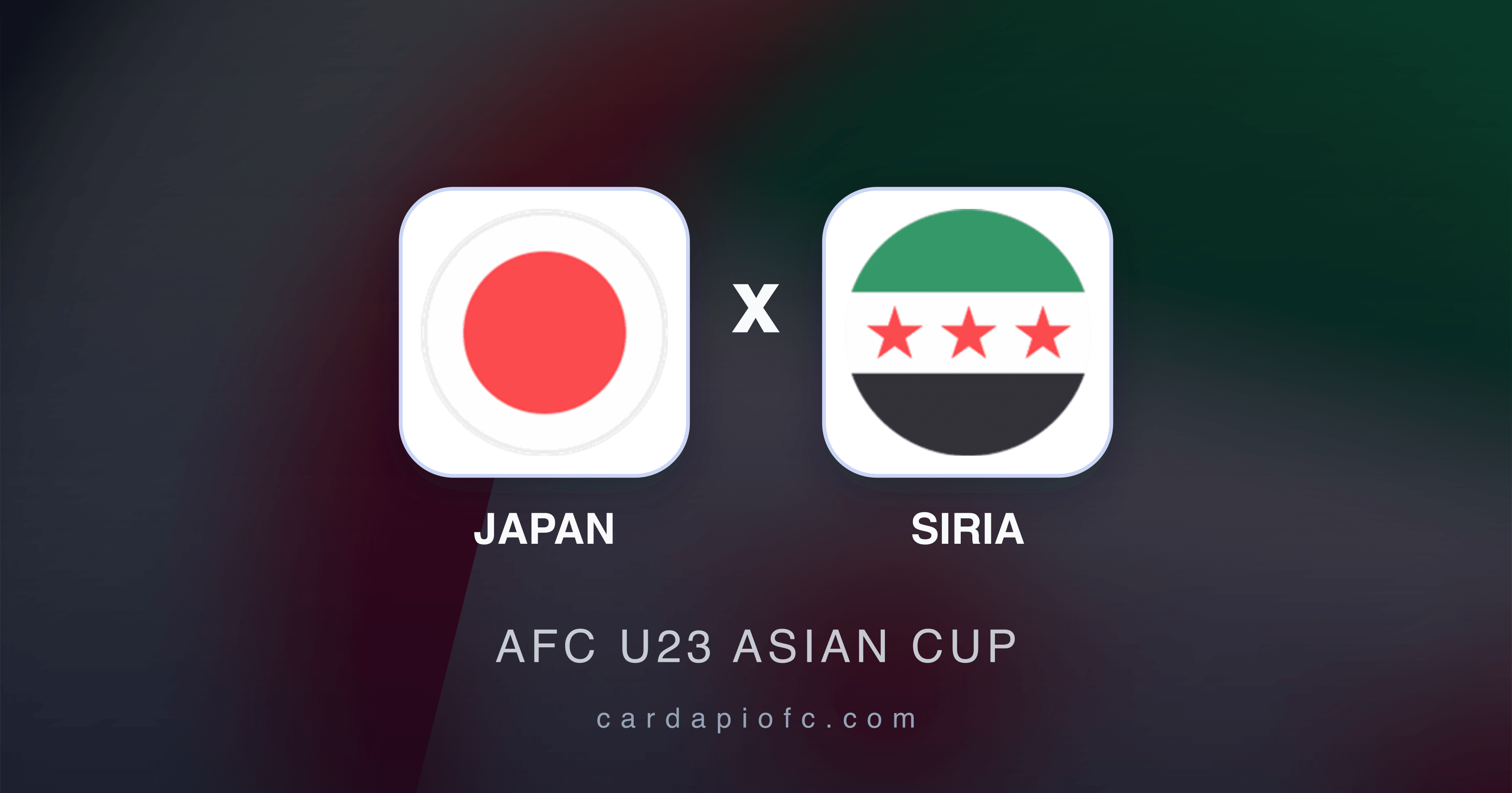 Prévia da transmissão de Japan x Siria (AFC U23 Asian Cup)
