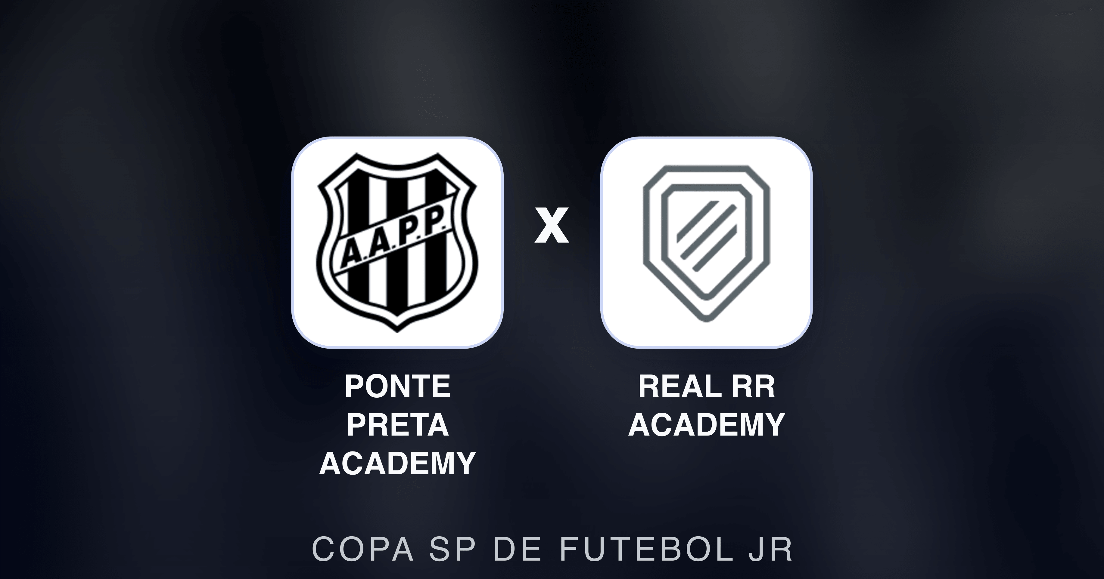 Prévia da transmissão de Ponte Preta Academy x Real RR Academy (Copa SP de Futebol JR)