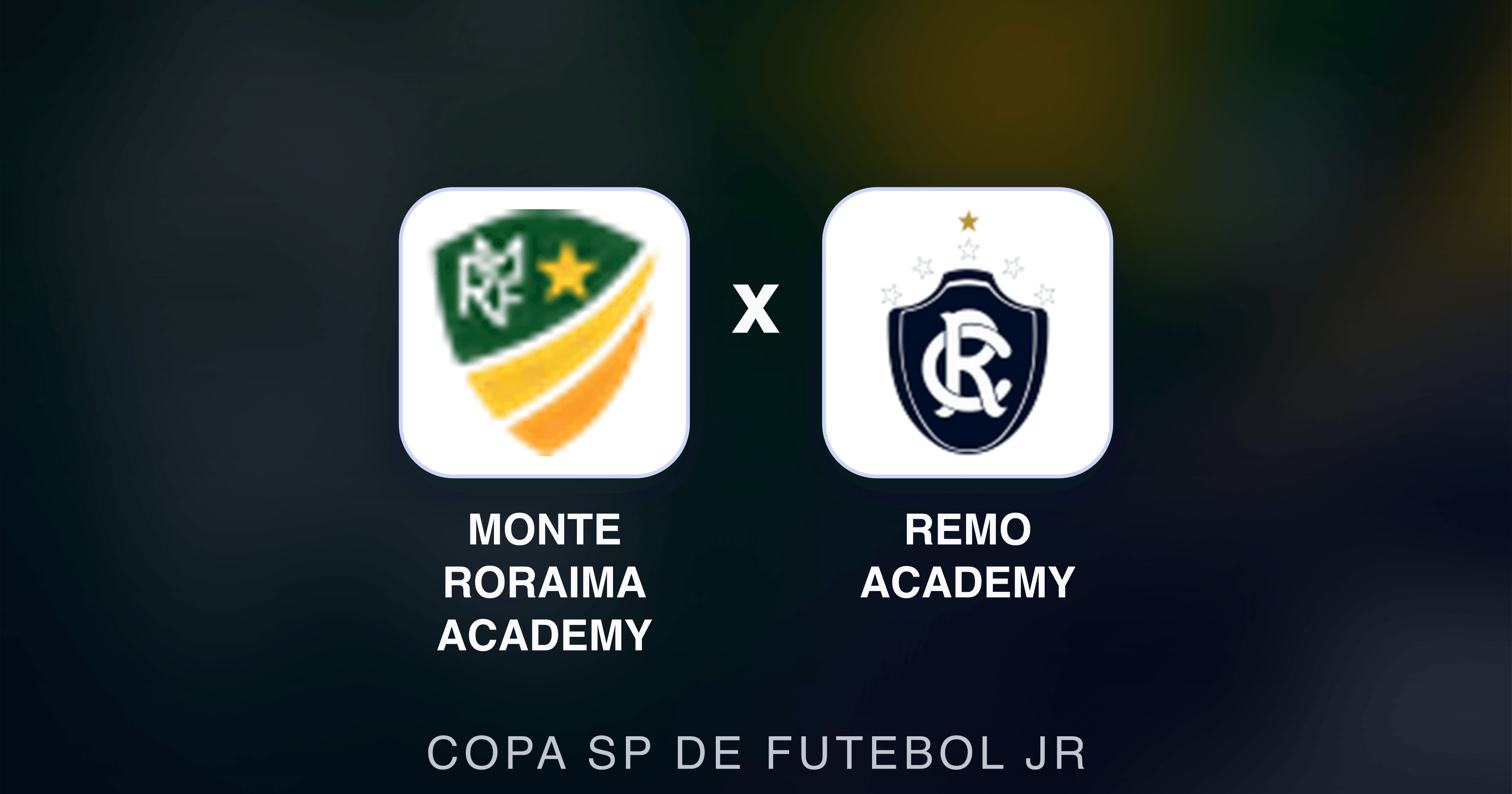 Prévia da transmissão de Monte Roraima Academy x Remo Academy (Copa SP de Futebol JR)