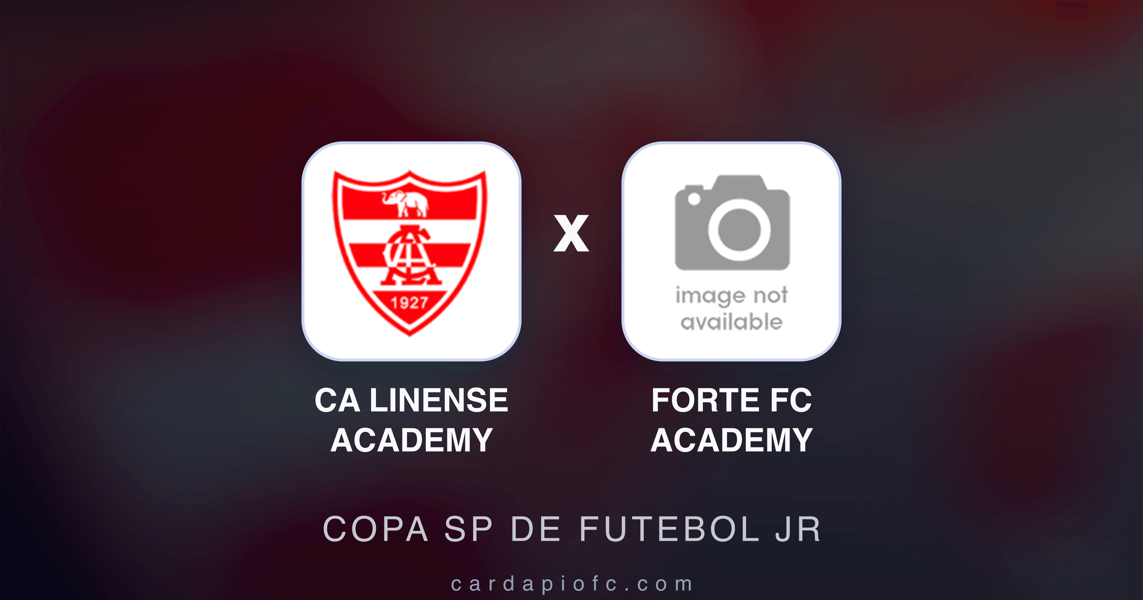 Prévia da transmissão de CA Linense Academy x Forte FC Academy (Copa SP de Futebol JR)