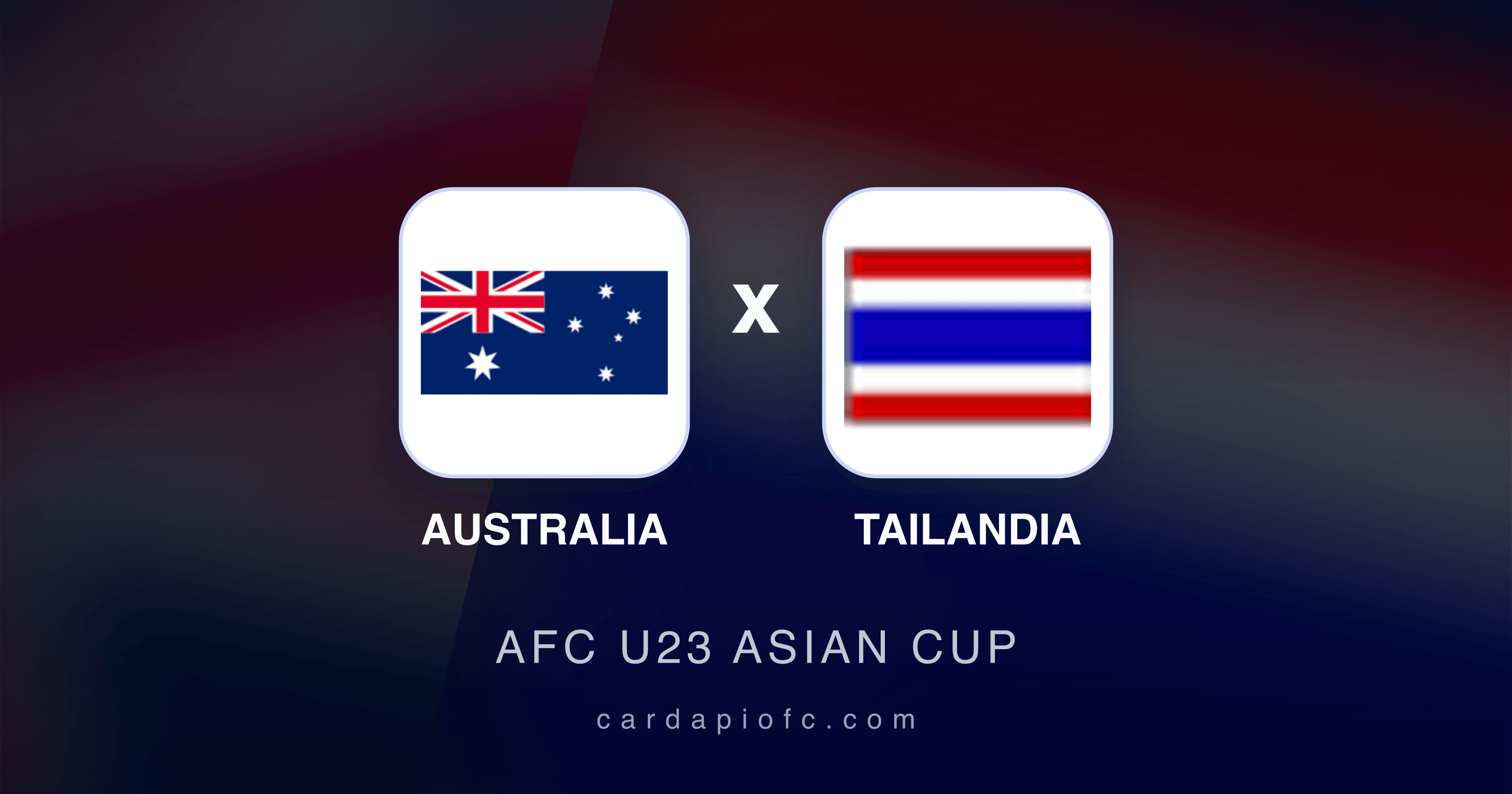 Prévia da transmissão de Australia x Tailandia (AFC U23 Asian Cup)