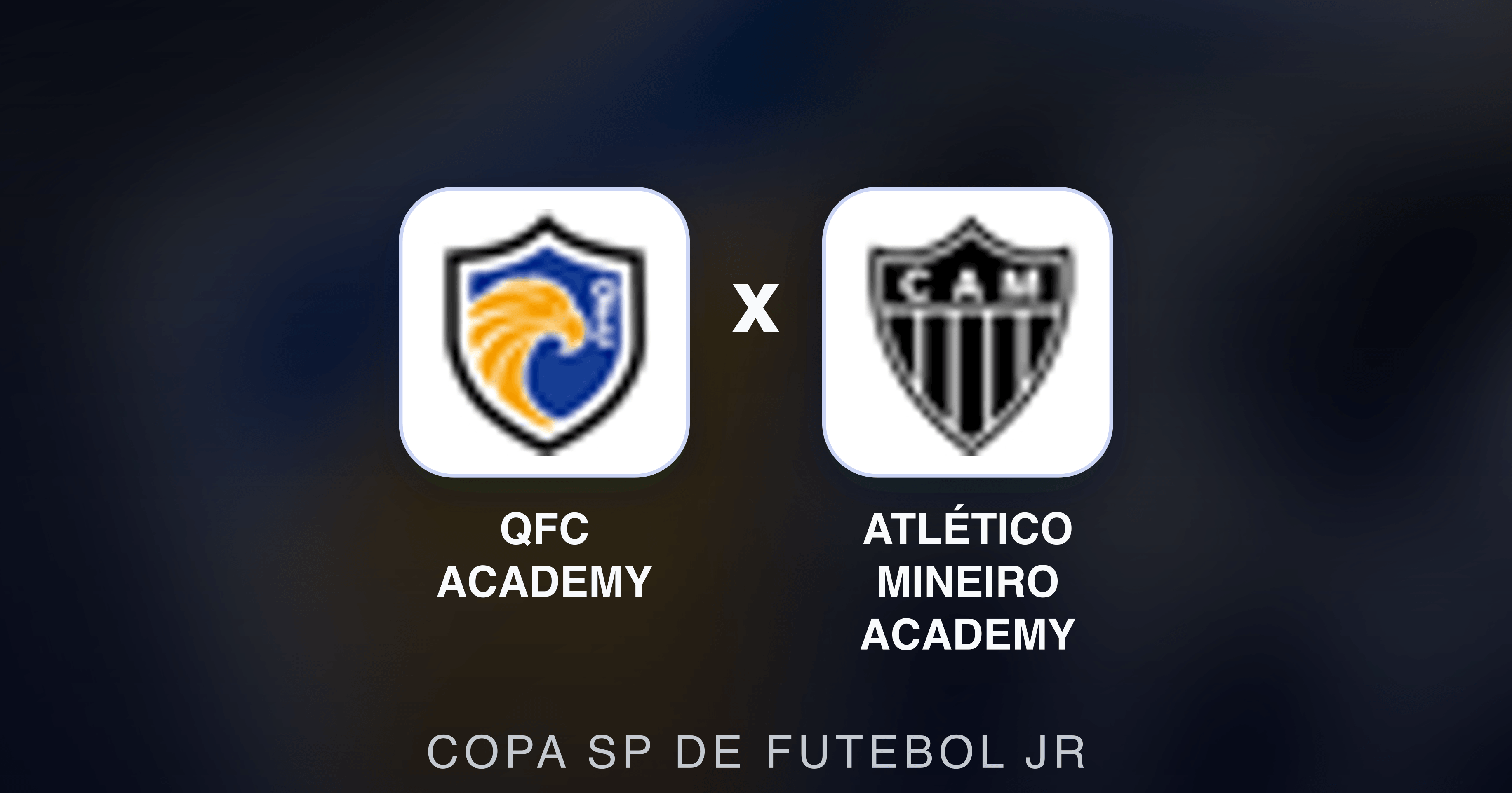 Prévia da transmissão de QFC Academy x Atlético Mineiro Academy (Copa SP de Futebol JR)