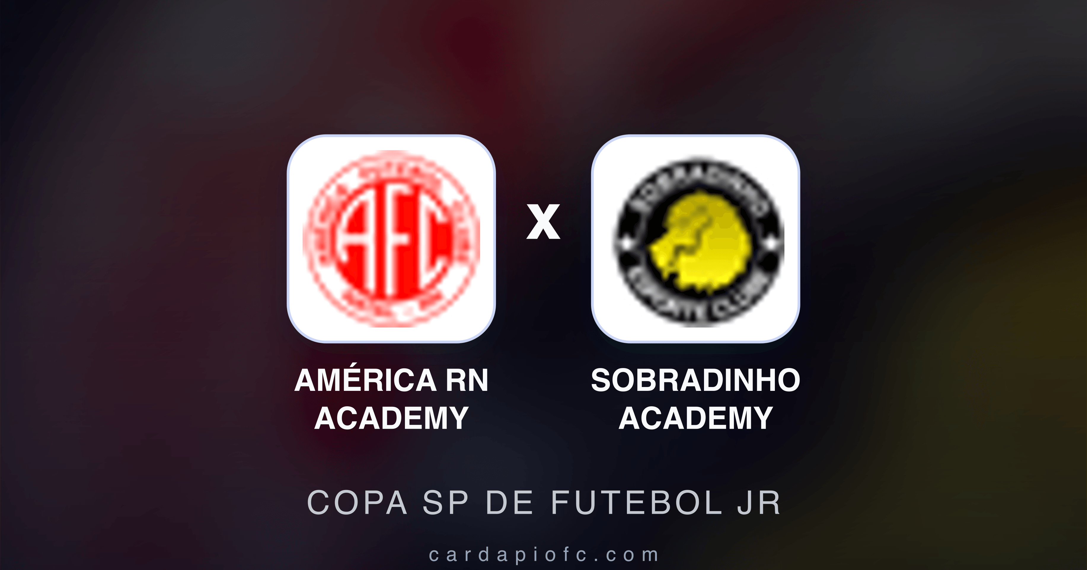 Prévia da transmissão de América RN Academy x Sobradinho Academy (Copa SP de Futebol JR)