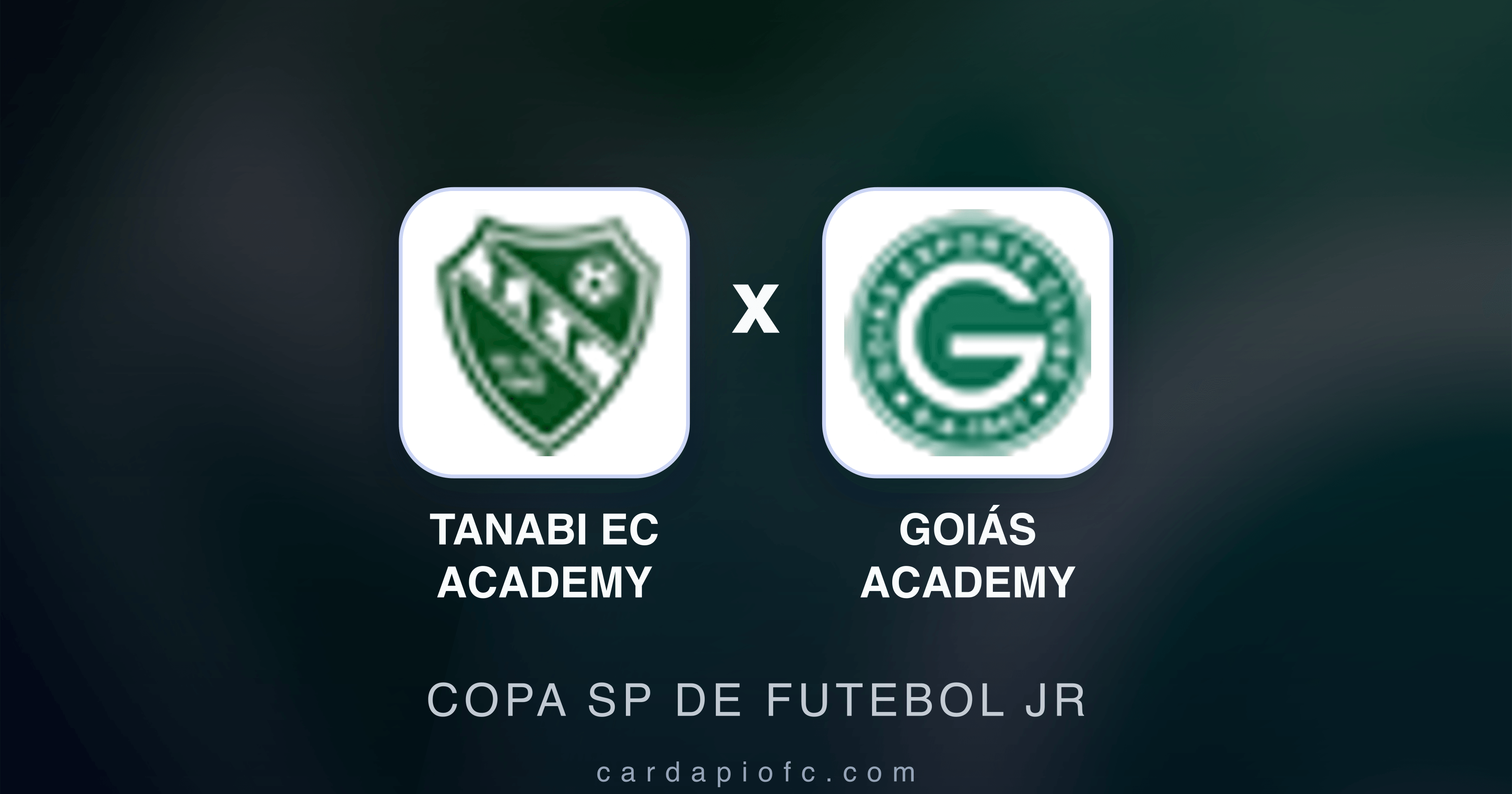 Prévia da transmissão de Tanabi EC Academy x Goiás Academy (Copa SP de Futebol JR)