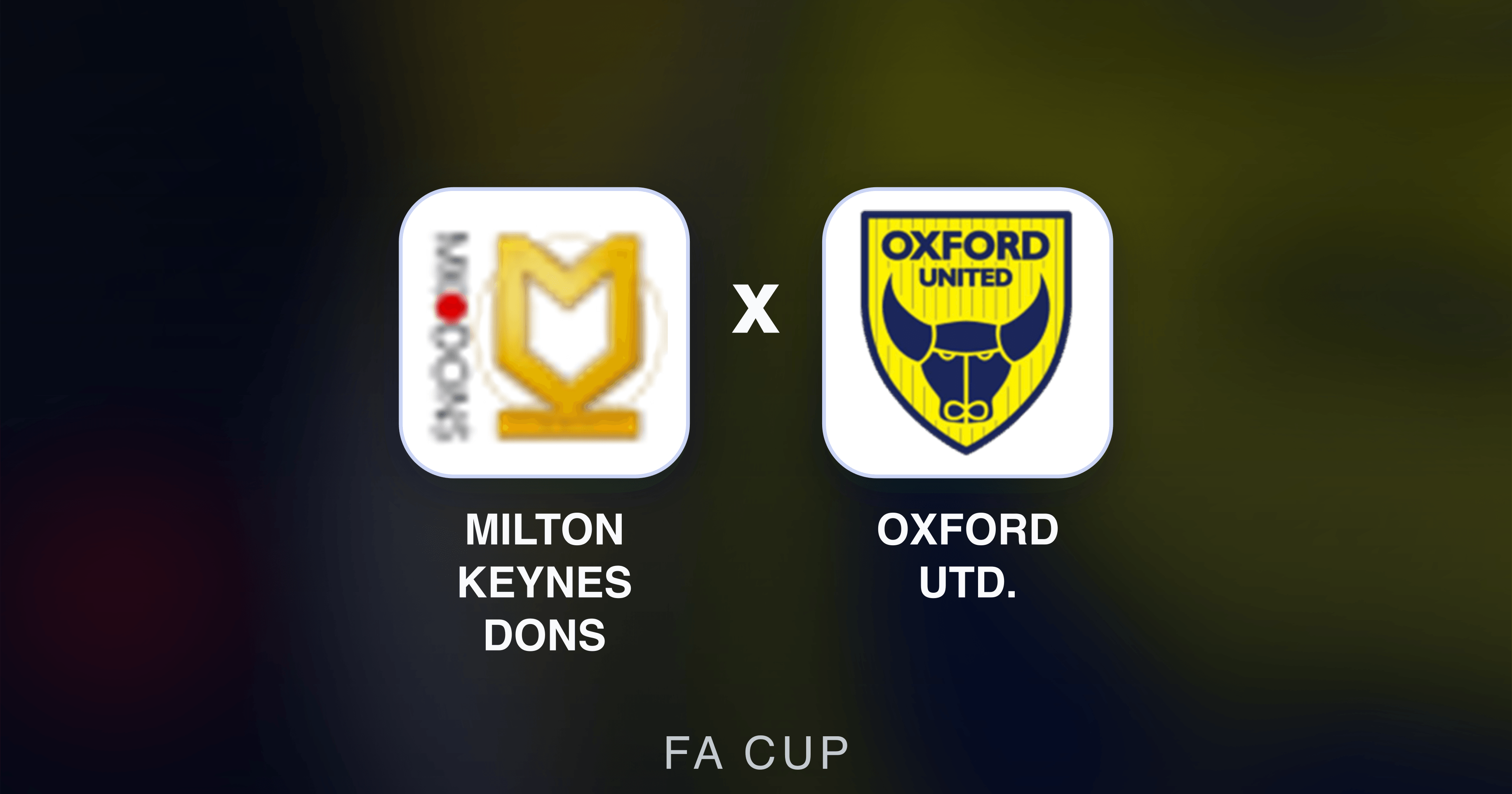 Prévia da transmissão de Milton Keynes Dons x Oxford Utd. (FA Cup)