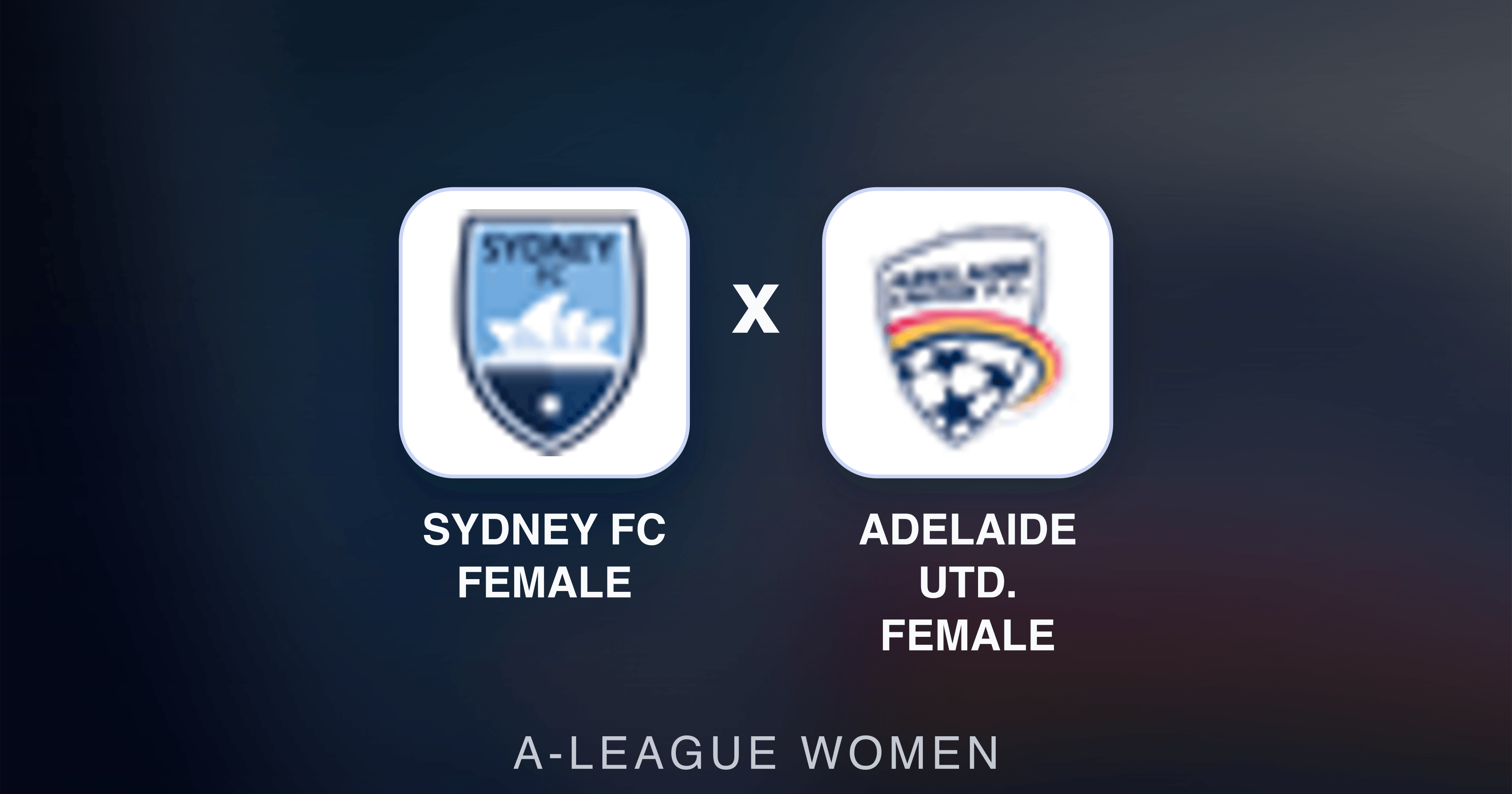 Prévia da transmissão de Sydney FC Female x Adelaide Utd. Female (A-League Women)