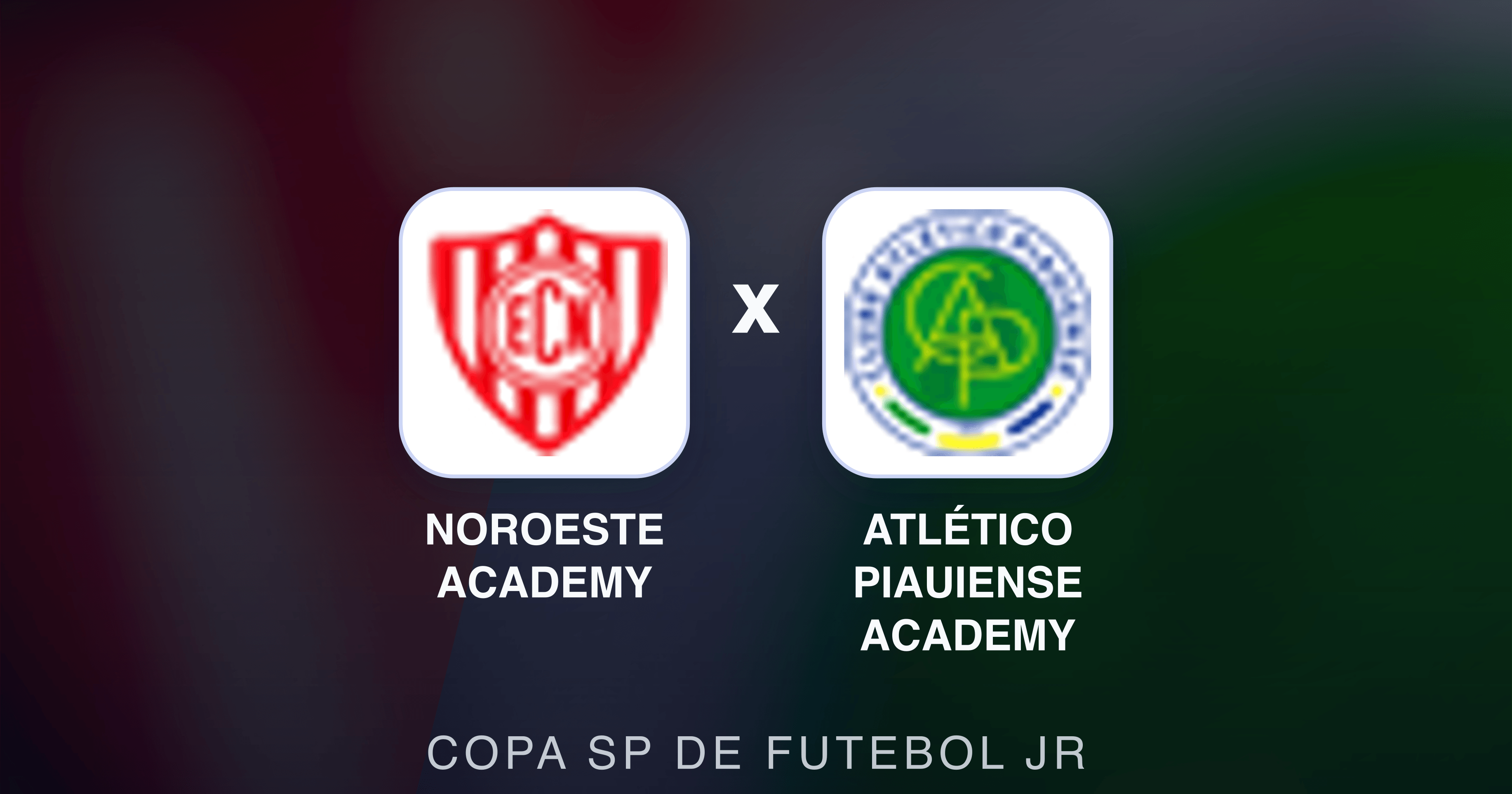 Prévia da transmissão de Noroeste Academy x Atlético Piauiense Academy (Copa SP de Futebol JR)