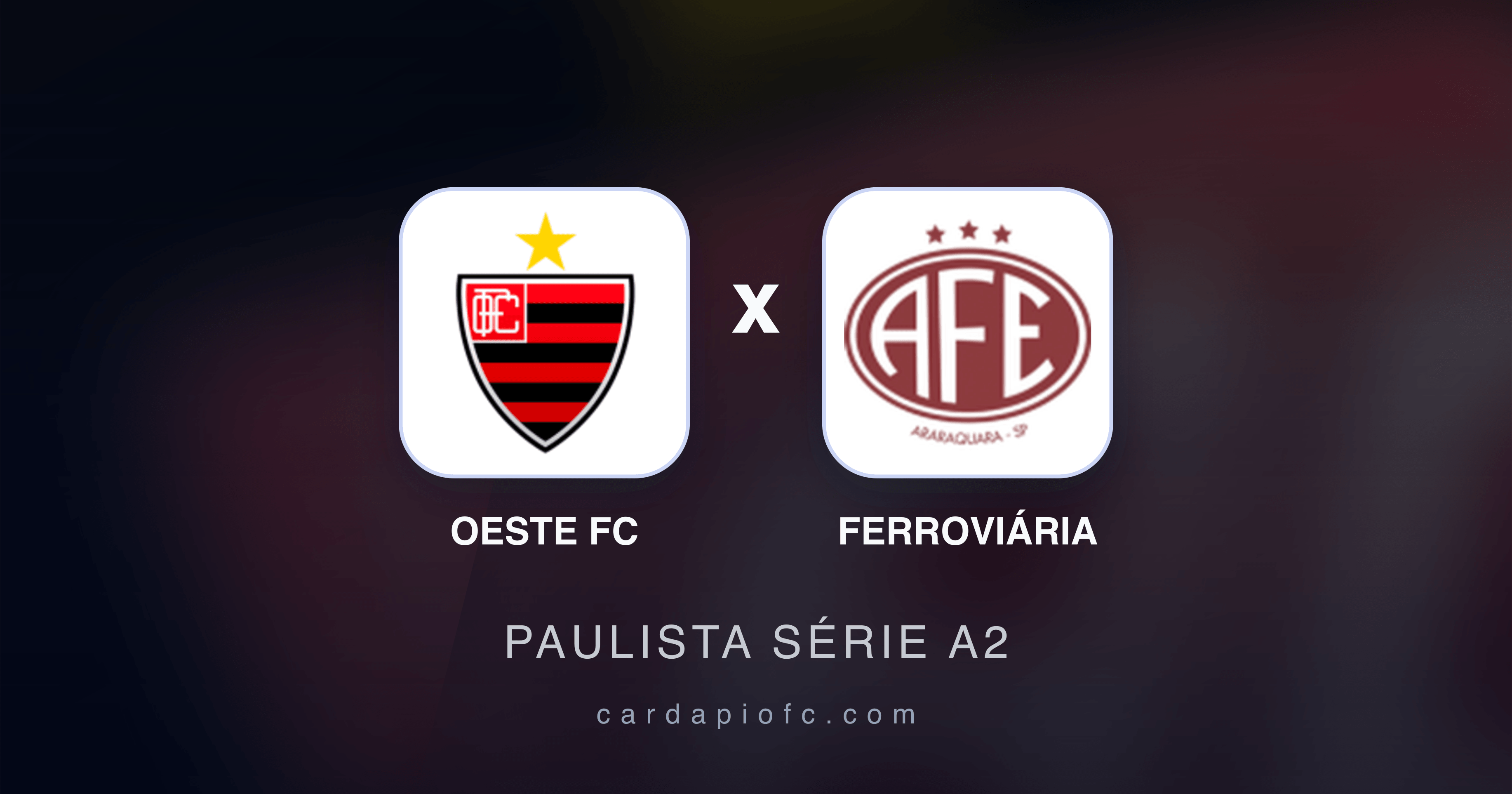 Prévia da transmissão de Oeste FC x Ferroviária (Paulista Série A2)