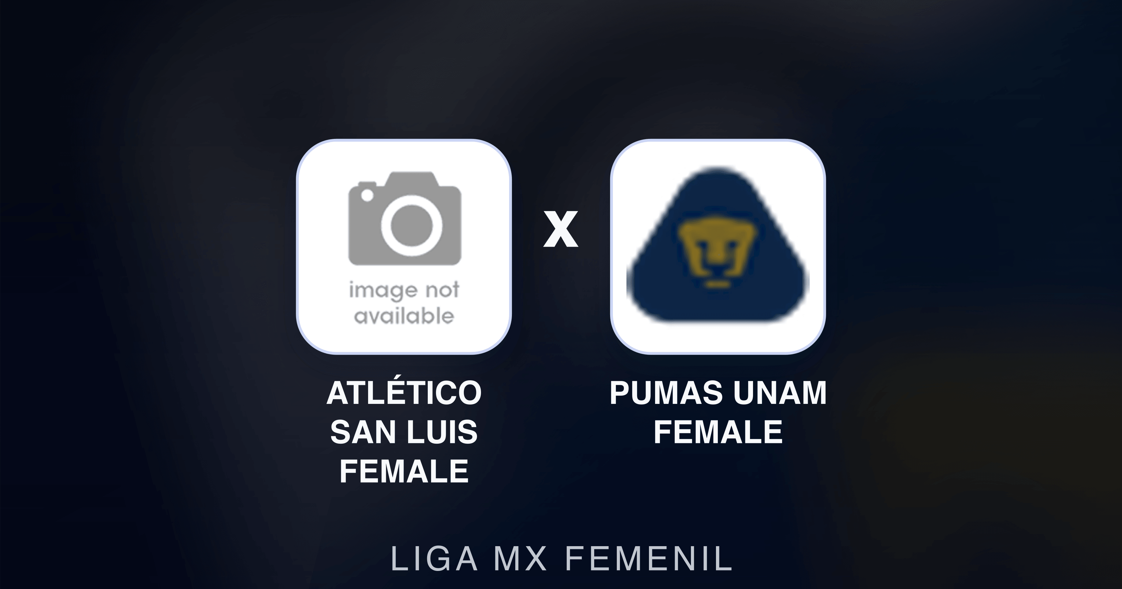 Prévia da transmissão de Atlético San Luis Female x Pumas UNAM Female (Liga MX Femenil)
