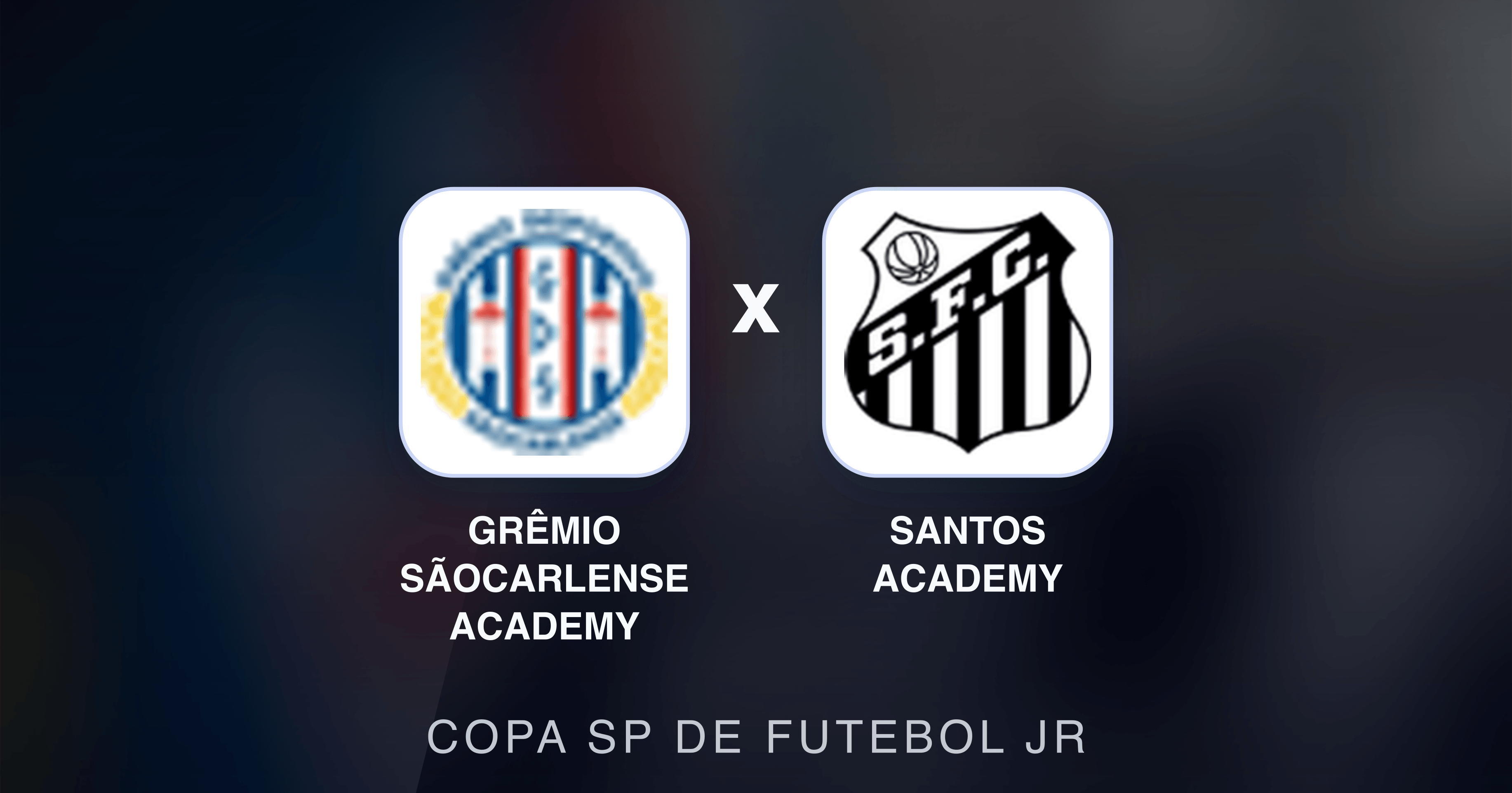 Prévia da transmissão de Grêmio Sãocarlense Academy x Santos Academy (Copa SP de Futebol JR)
