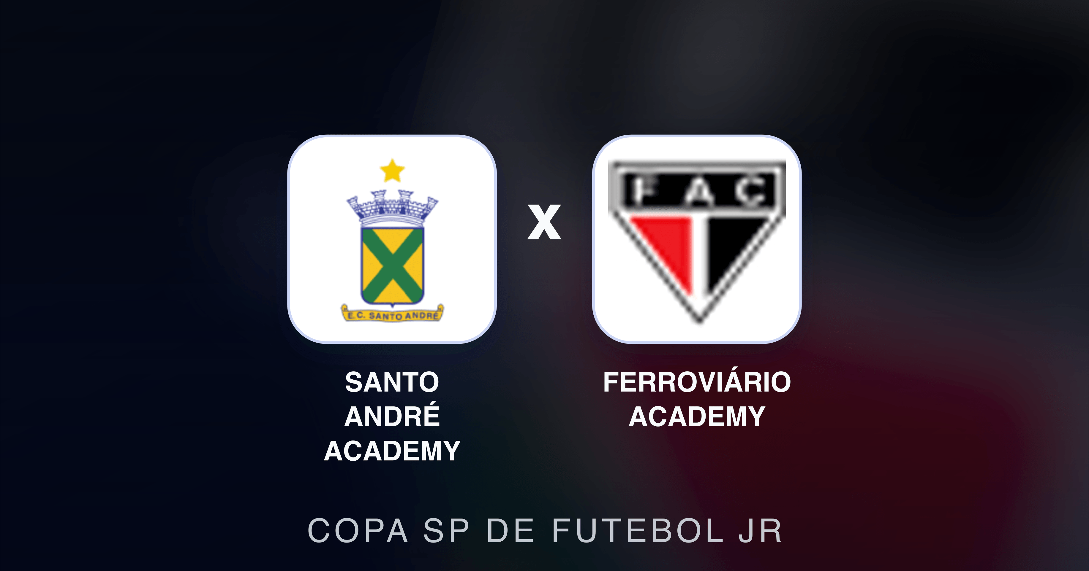 Prévia da transmissão de Santo André Academy x Ferroviário Academy (Copa SP de Futebol JR)